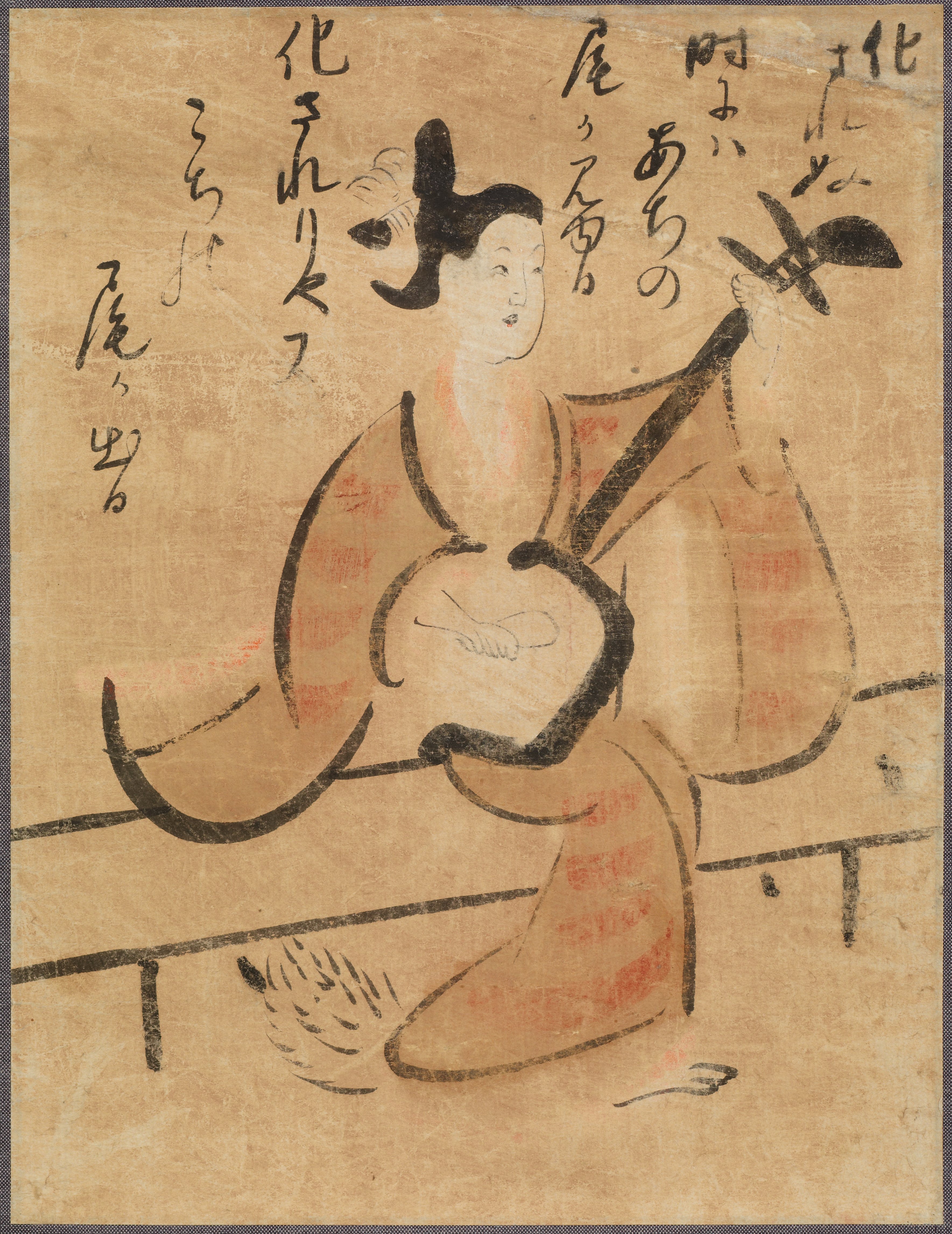三味線を弾く女（狐女）
