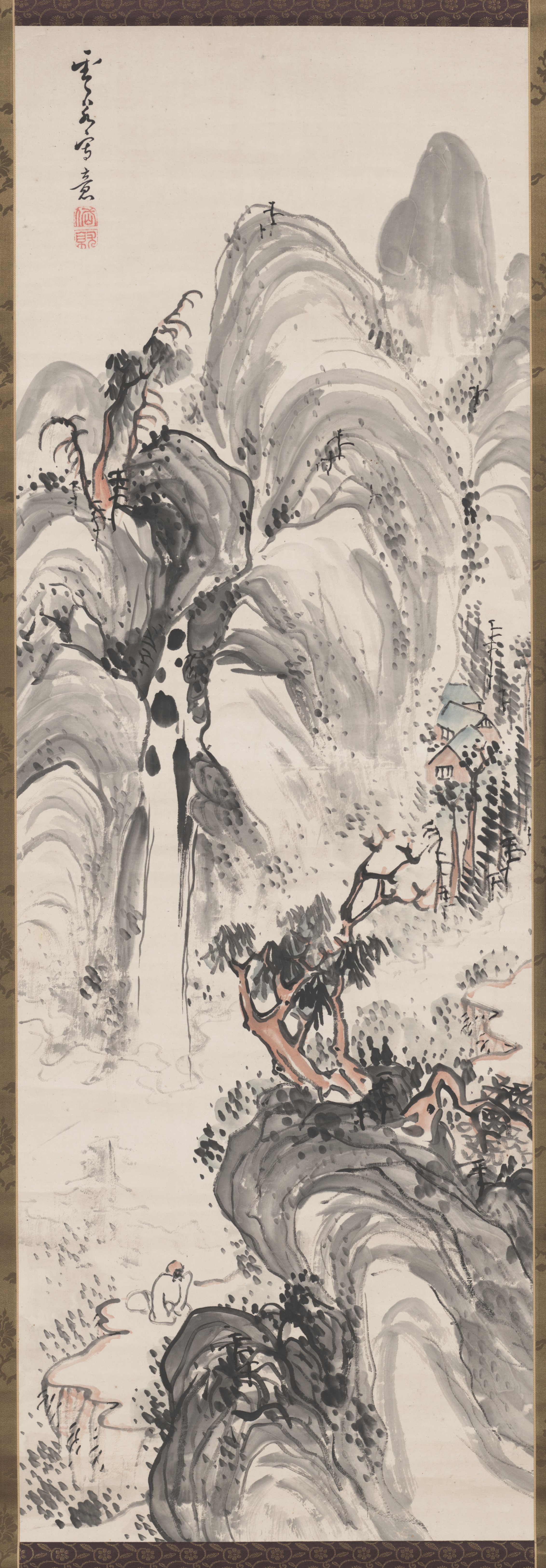 滝のある風景