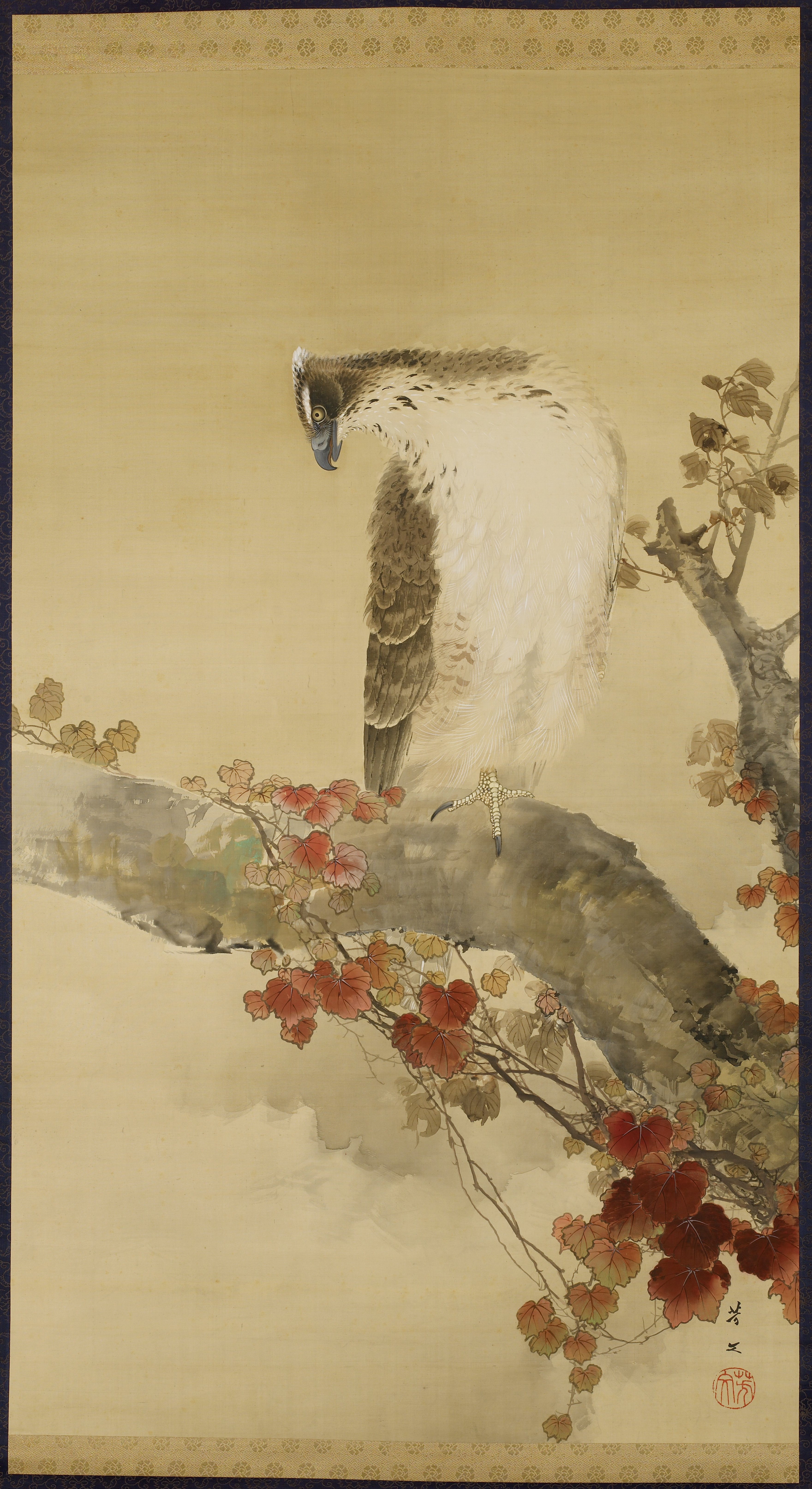 枝に鷲