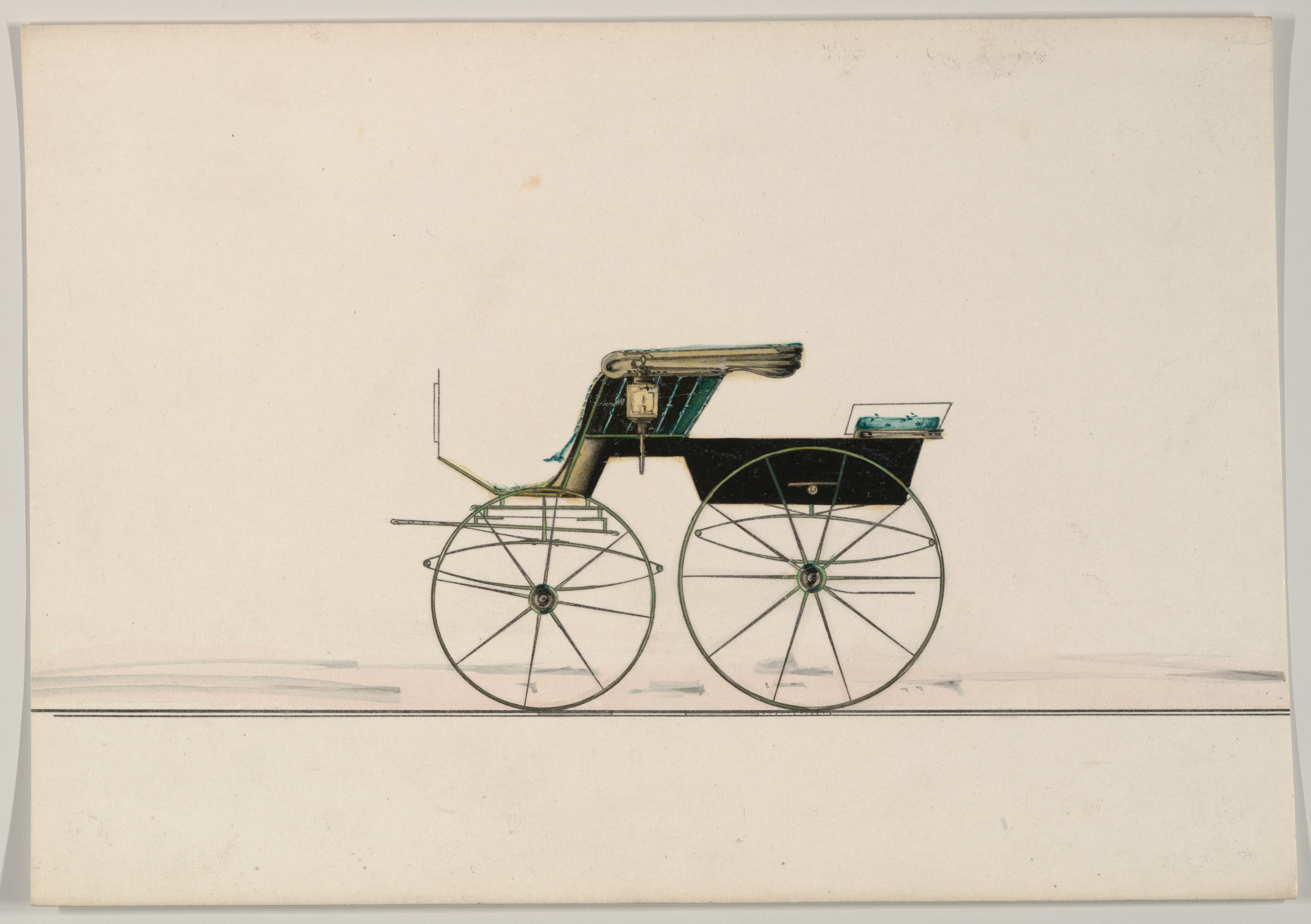 フェートン型馬車のデザイン（番号なし）