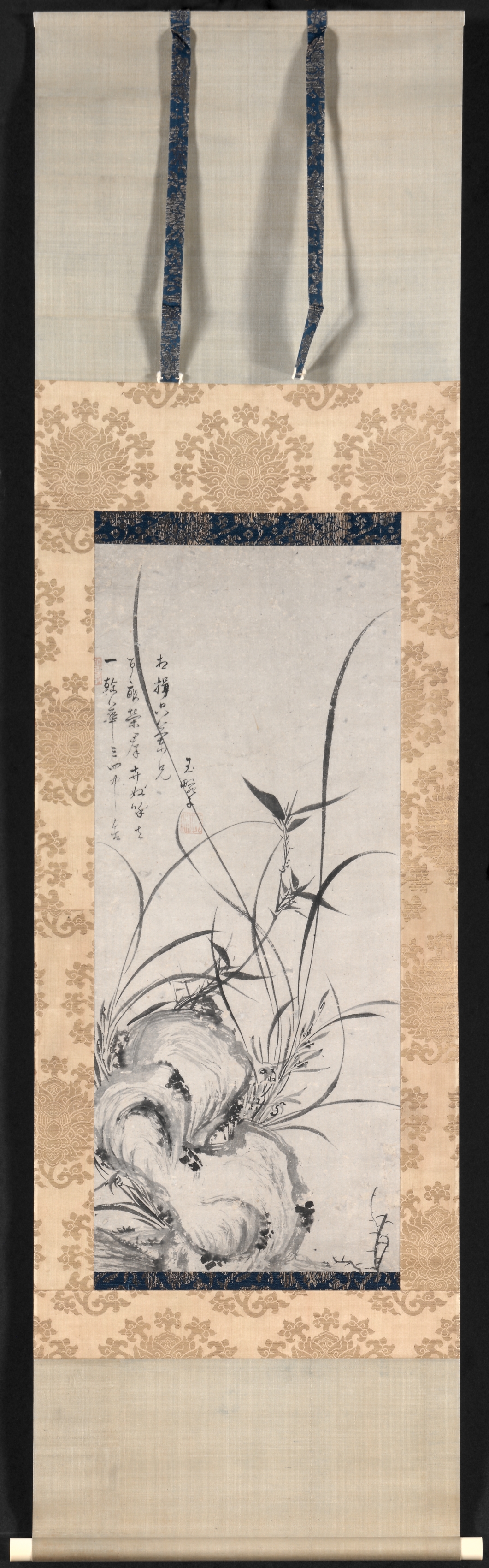 石・竹・蘭