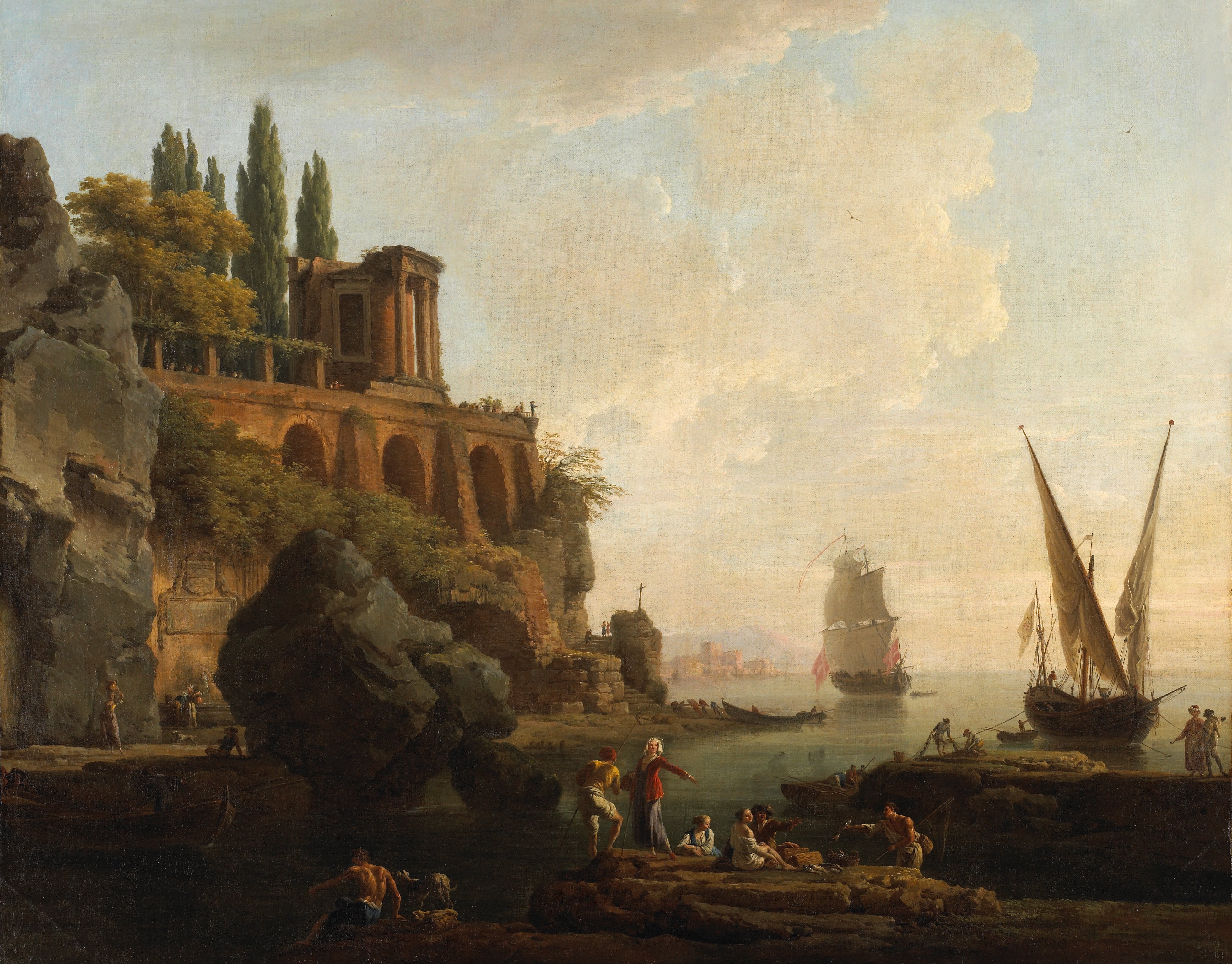想像上の風景、イタリアの港