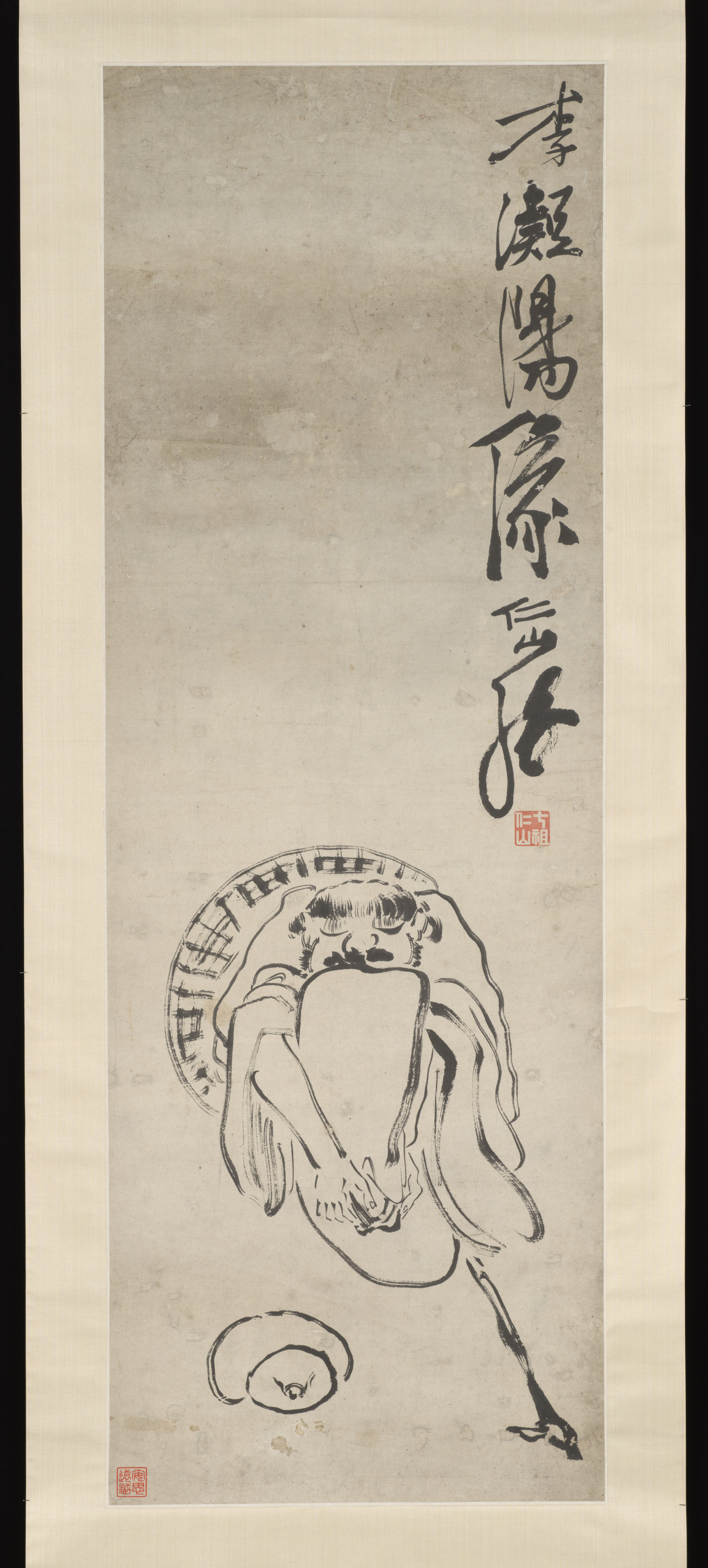 清朝蘇仁山李寧陽軸の肖像|不滅の李鉄桂