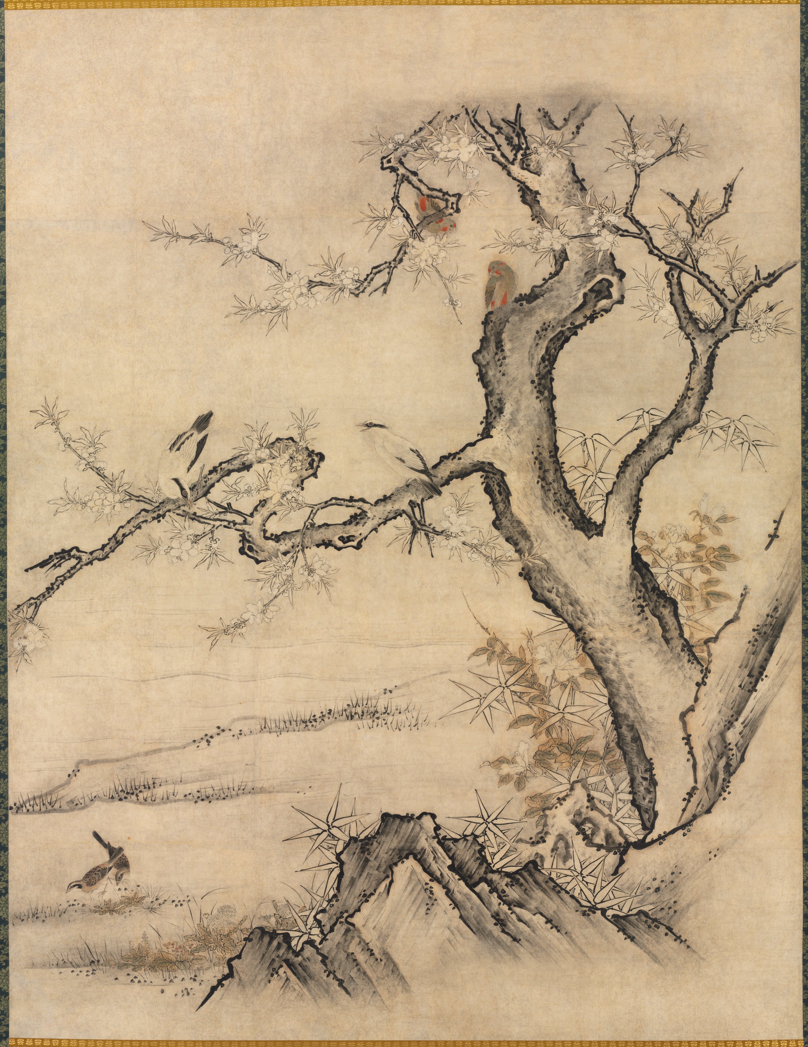 春景花鳥図