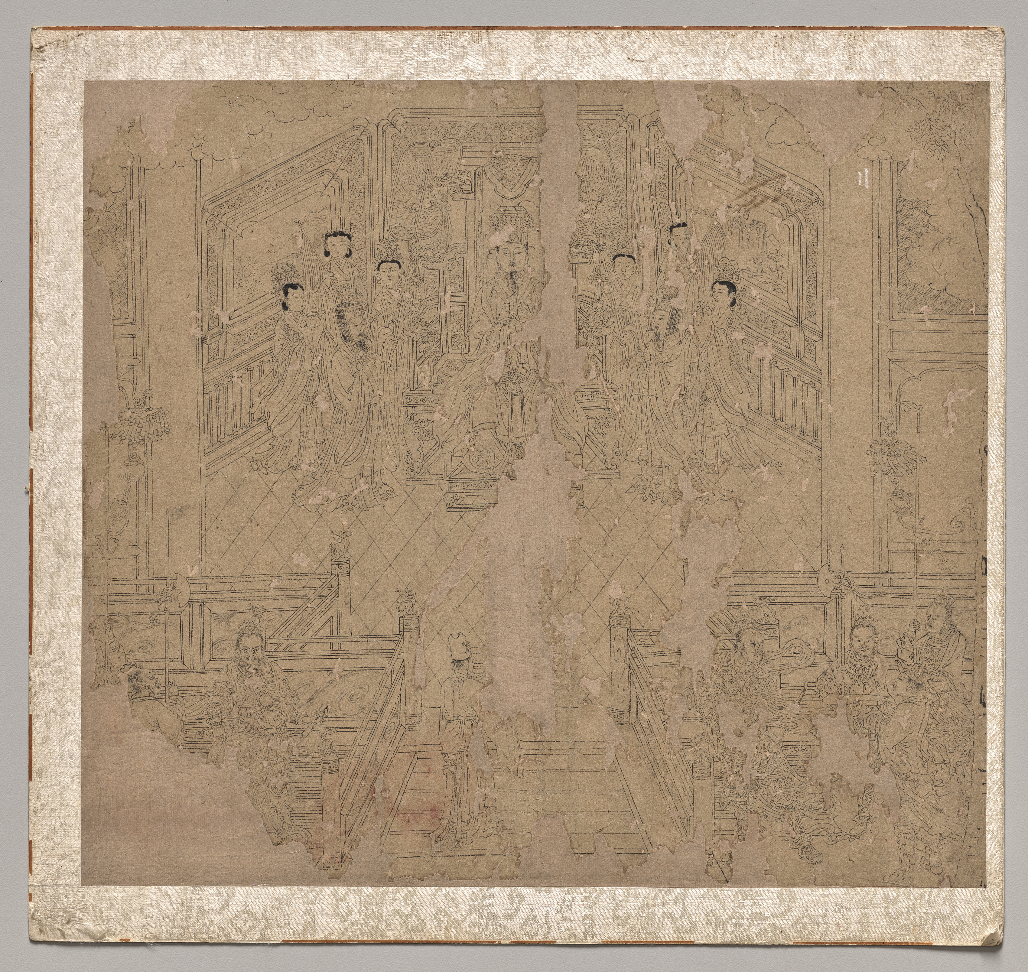 道釈画冊：道教神仙行列 第2図