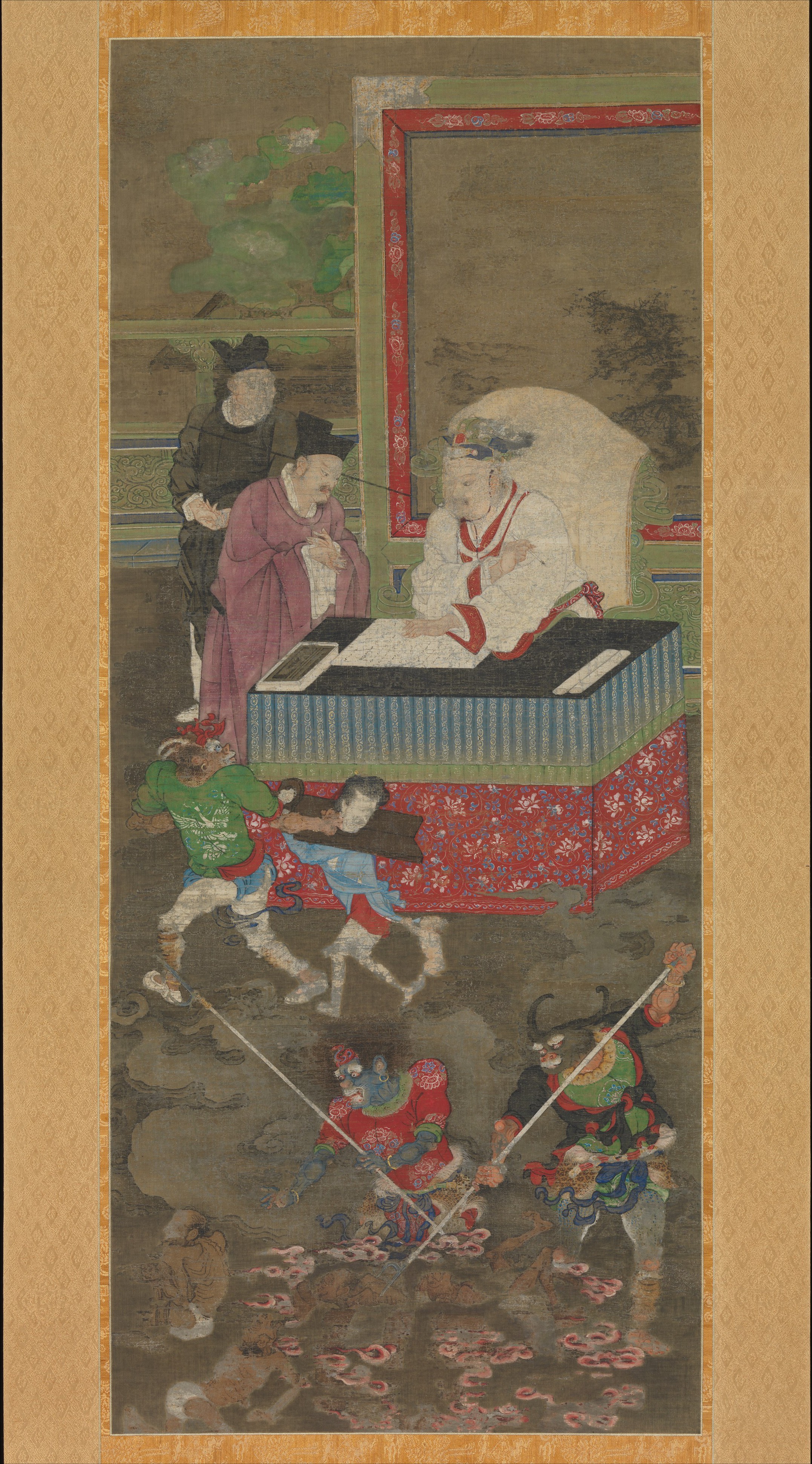 南宋時代の晋中師 地獄軸十王 |地獄の十王