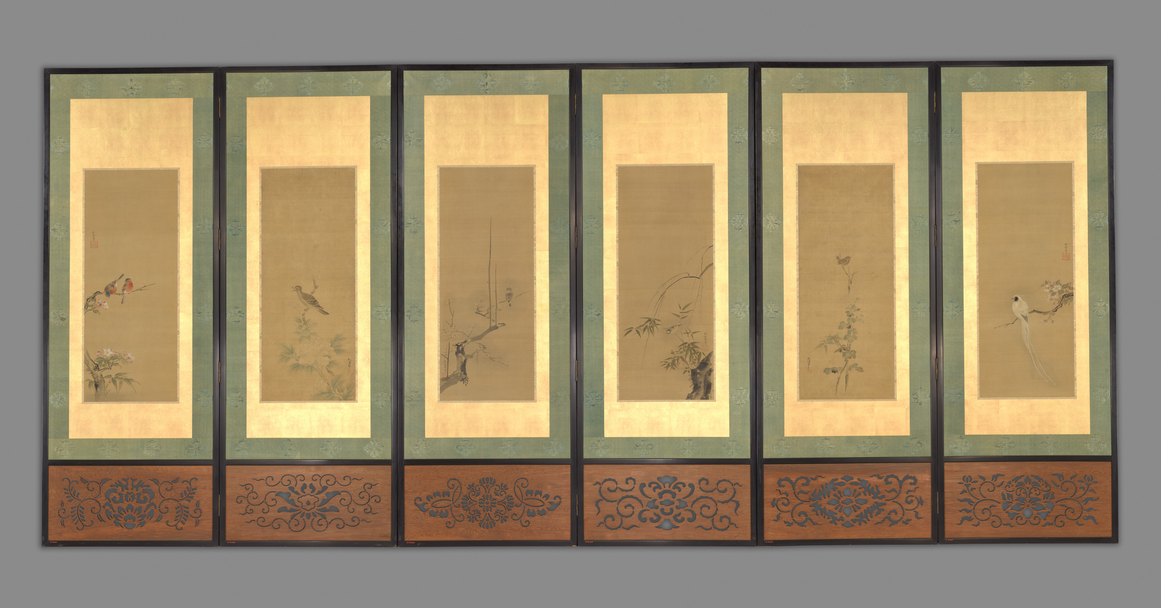 花鳥図屏風