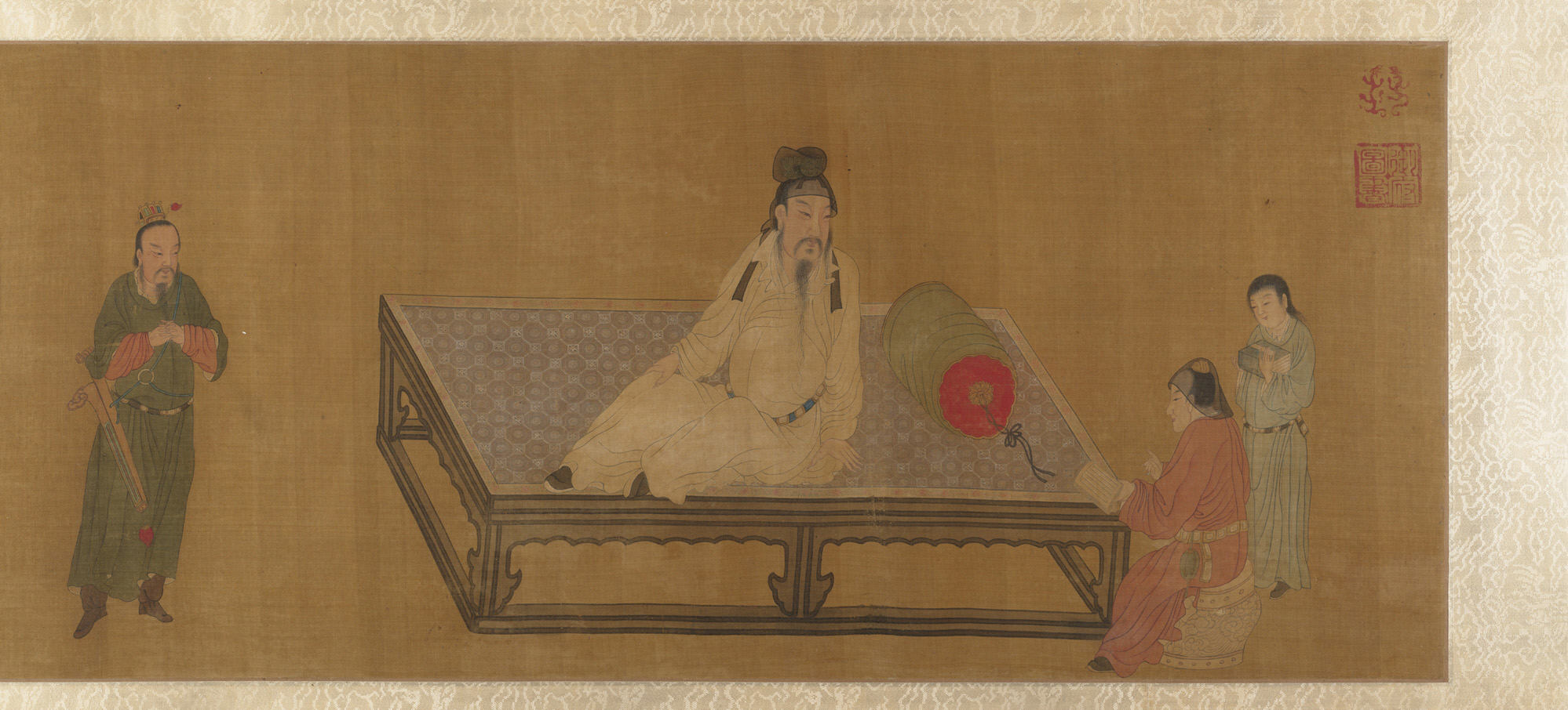 明/清の宋の徽宗皇帝の後に太子に指示した唐明黄の匿名のコピー