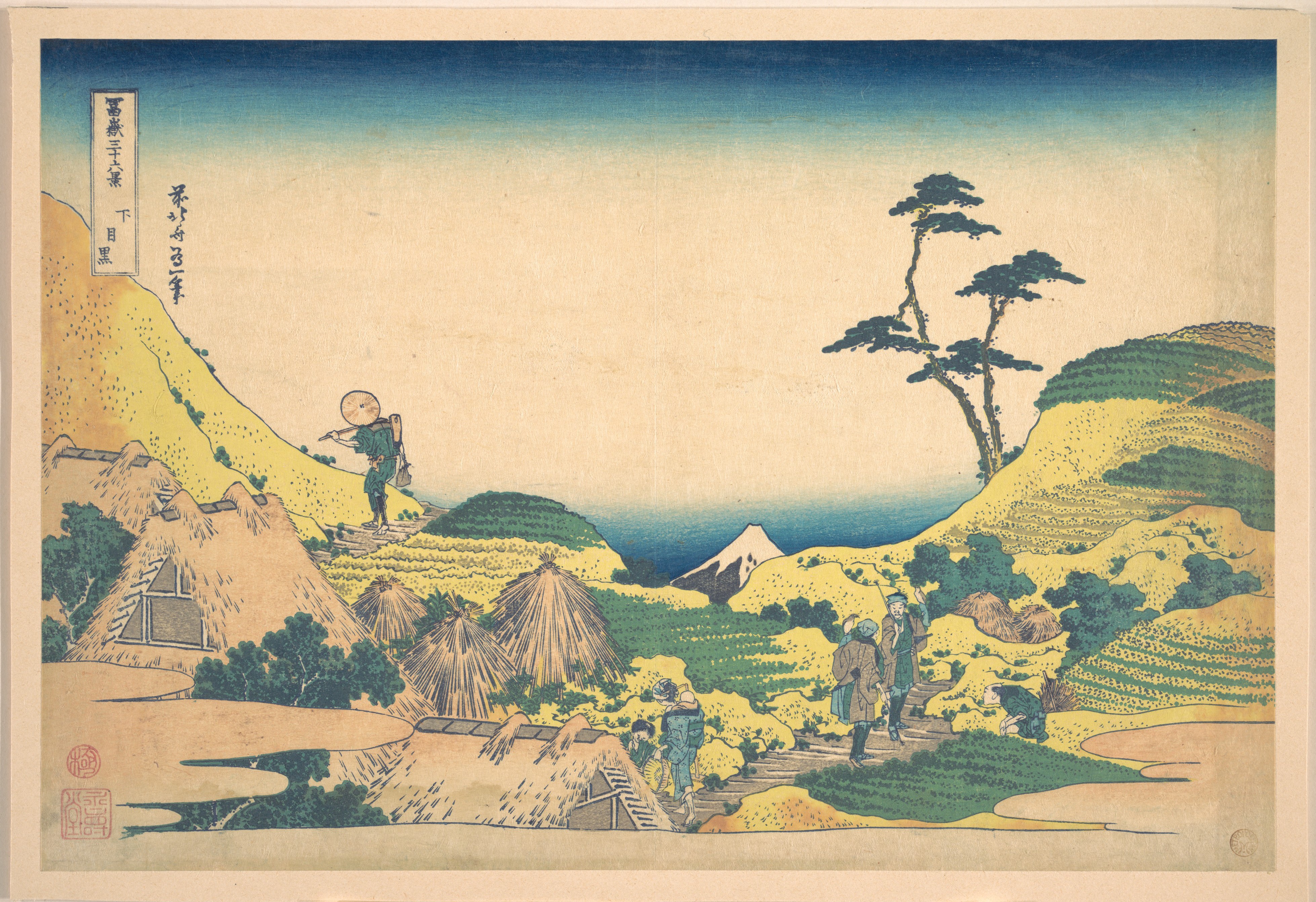 富嶽三十六景「下目黒」