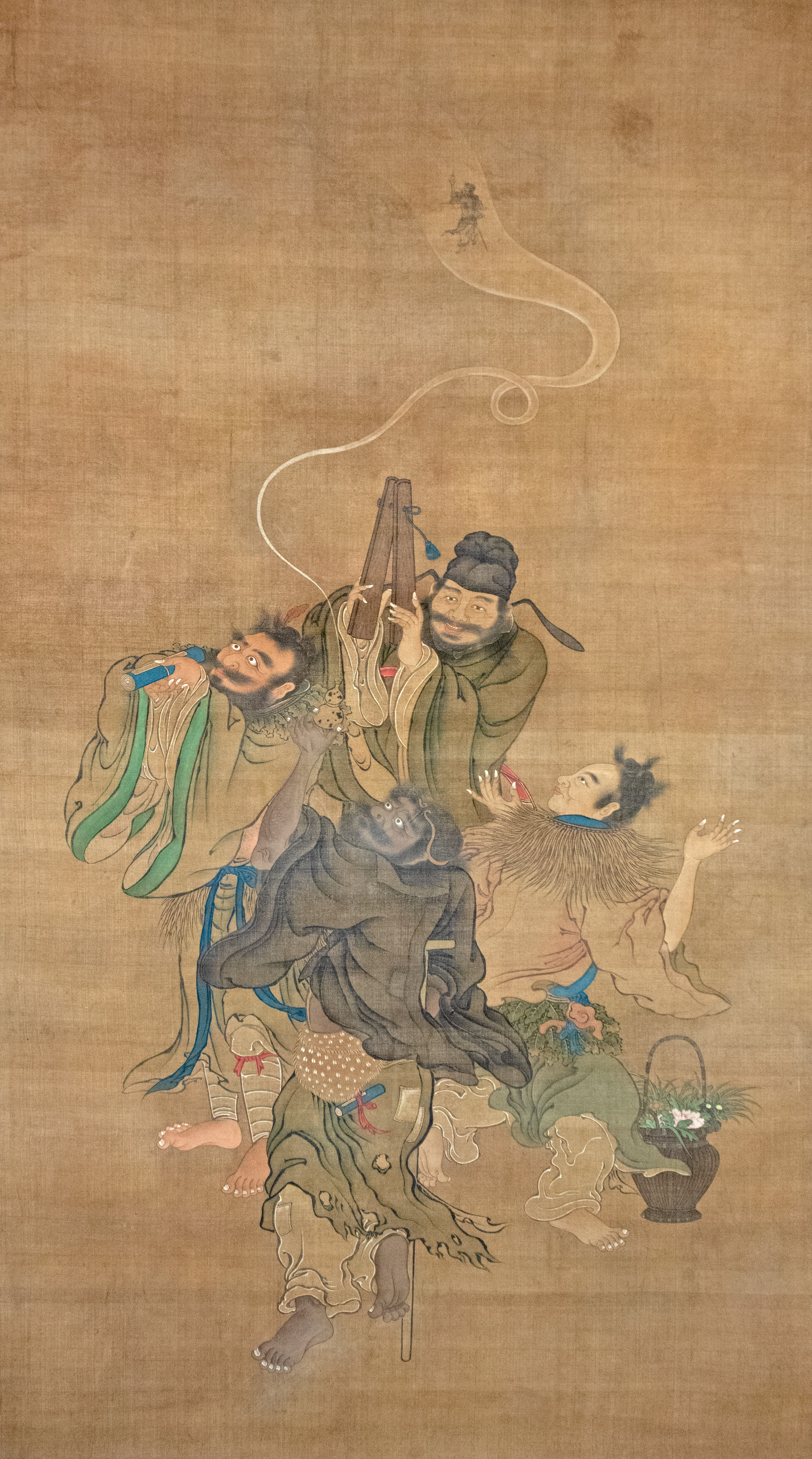 寿老人を迎える8人の道士