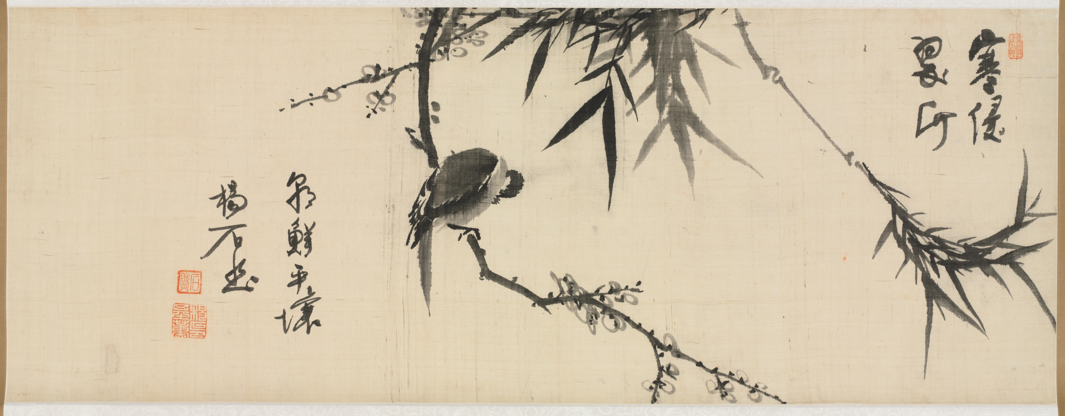 梅に眠る鳥