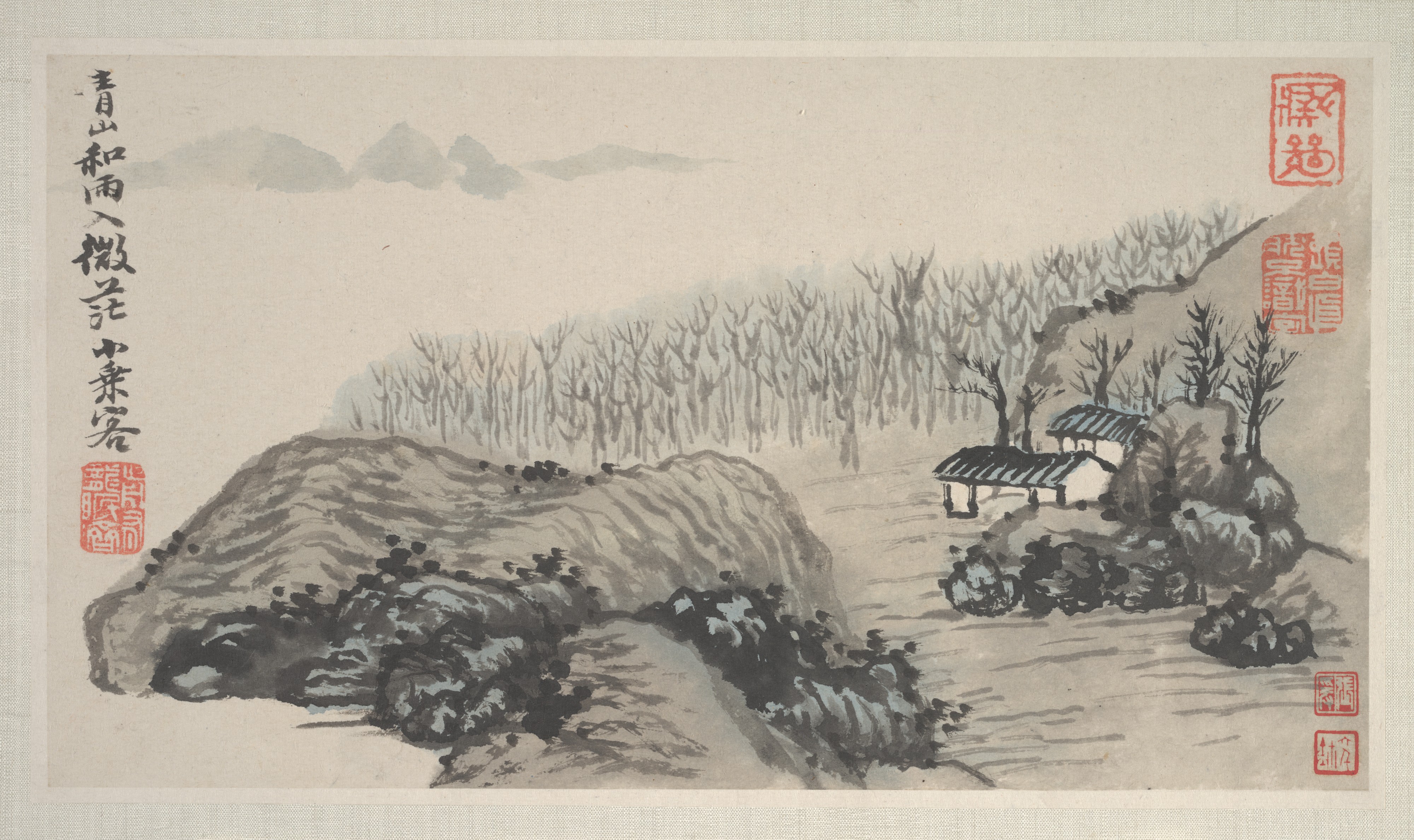 清朝の史濤（朱若児） 四季の風景アルバム |四季の風景