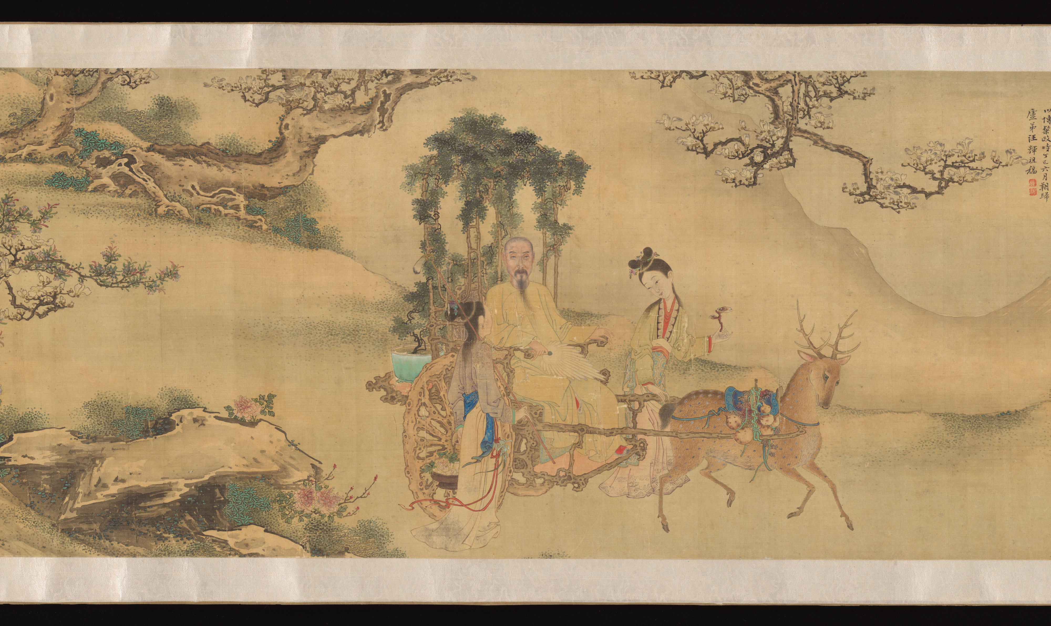 清朝の無名金秋氏の肖像画の巻 |劉玲を装ったシャオユウの肖像