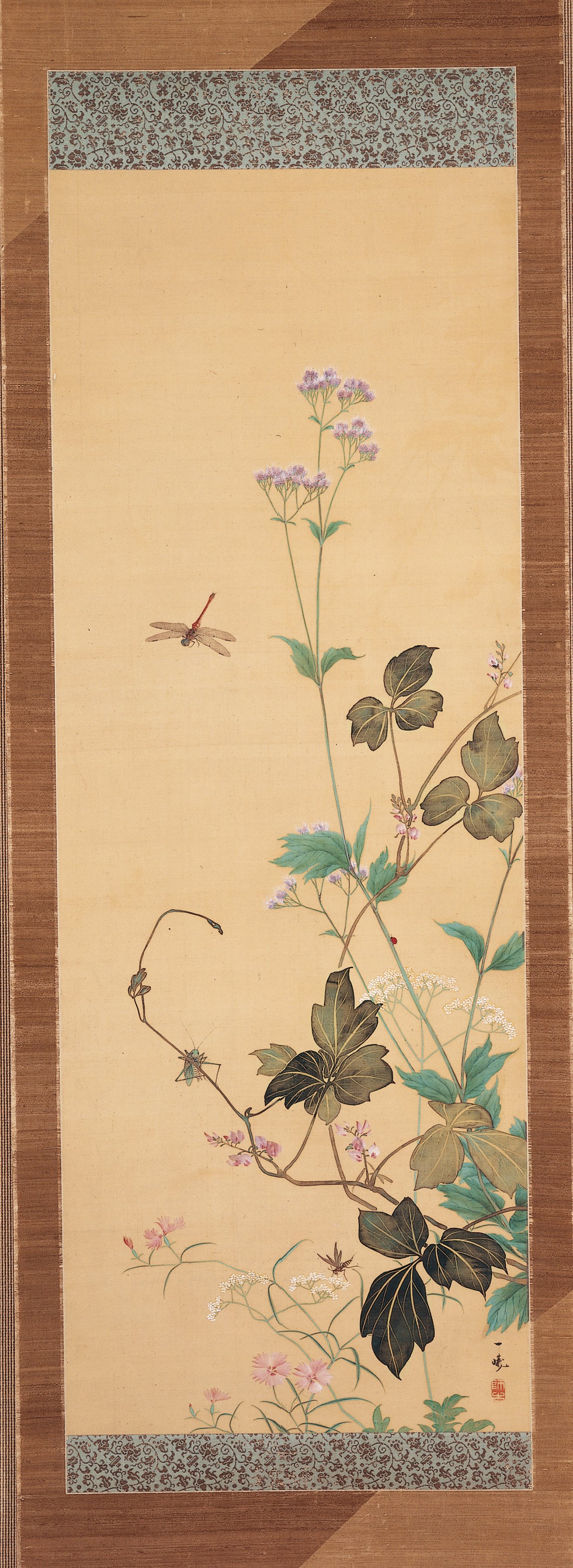 秋の花（一対の右隻）