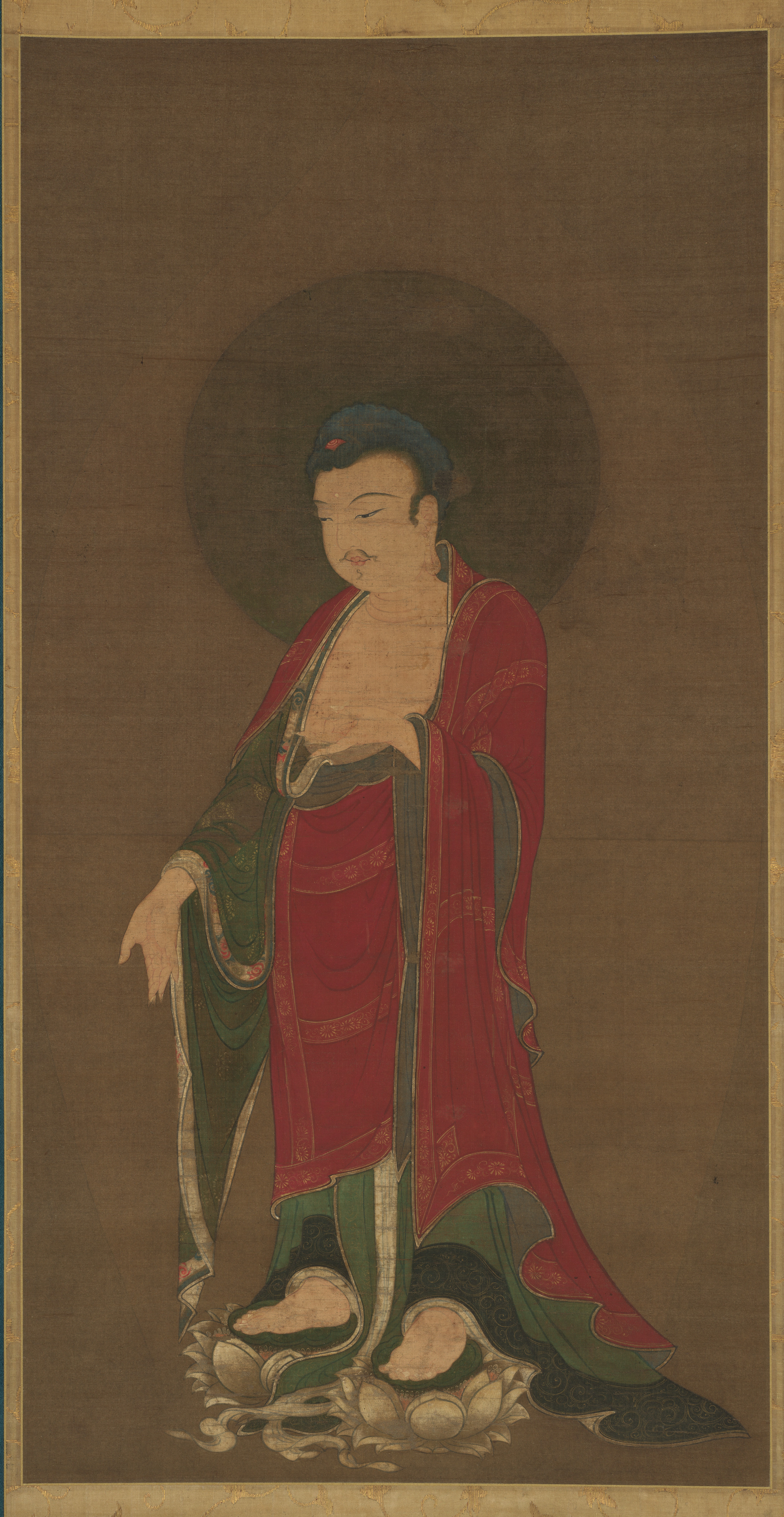 南宋無名阿弥陀仏絵巻 |阿弥陀如来 浄土へのご降臨