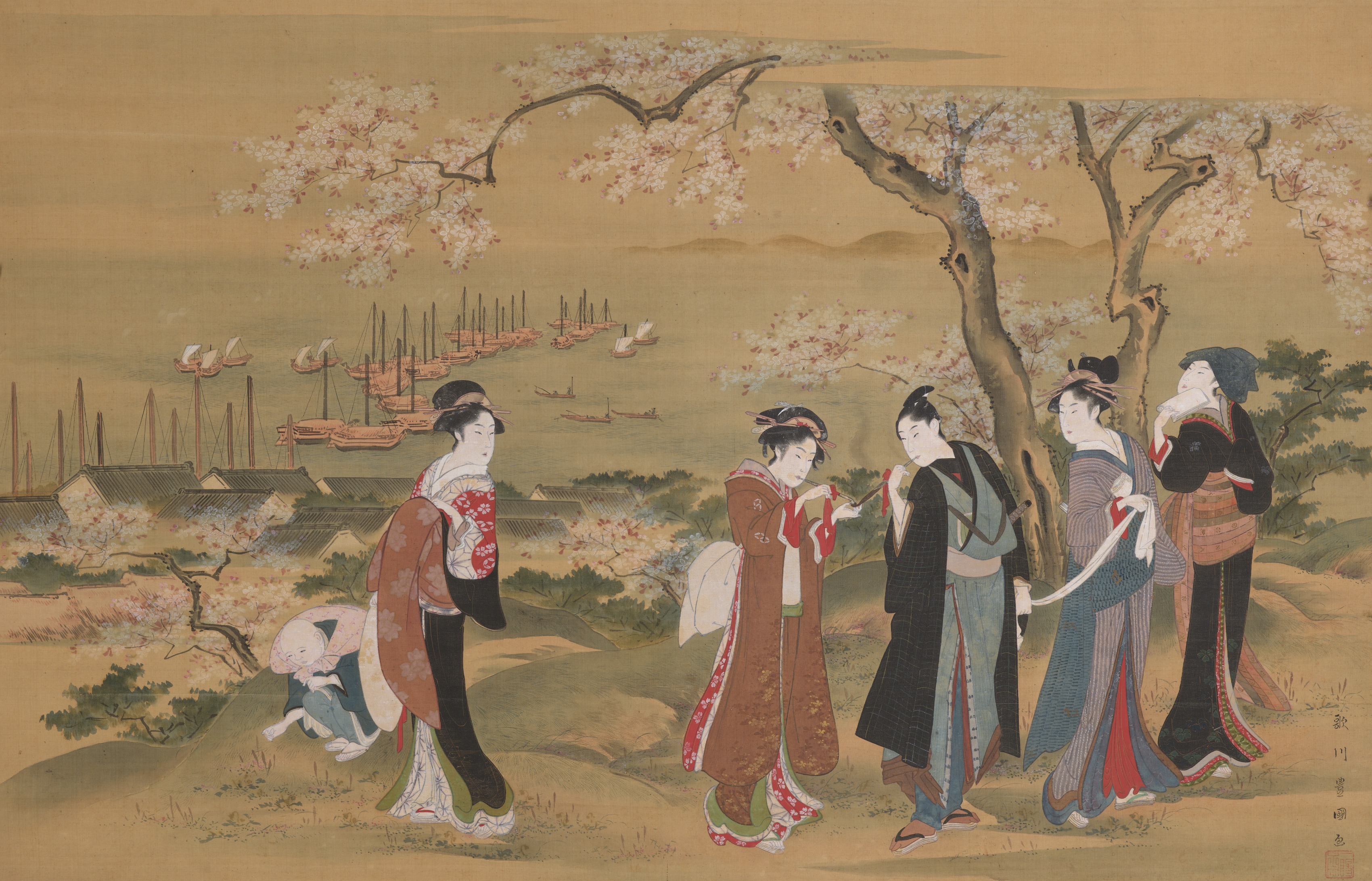 御殿山の花見