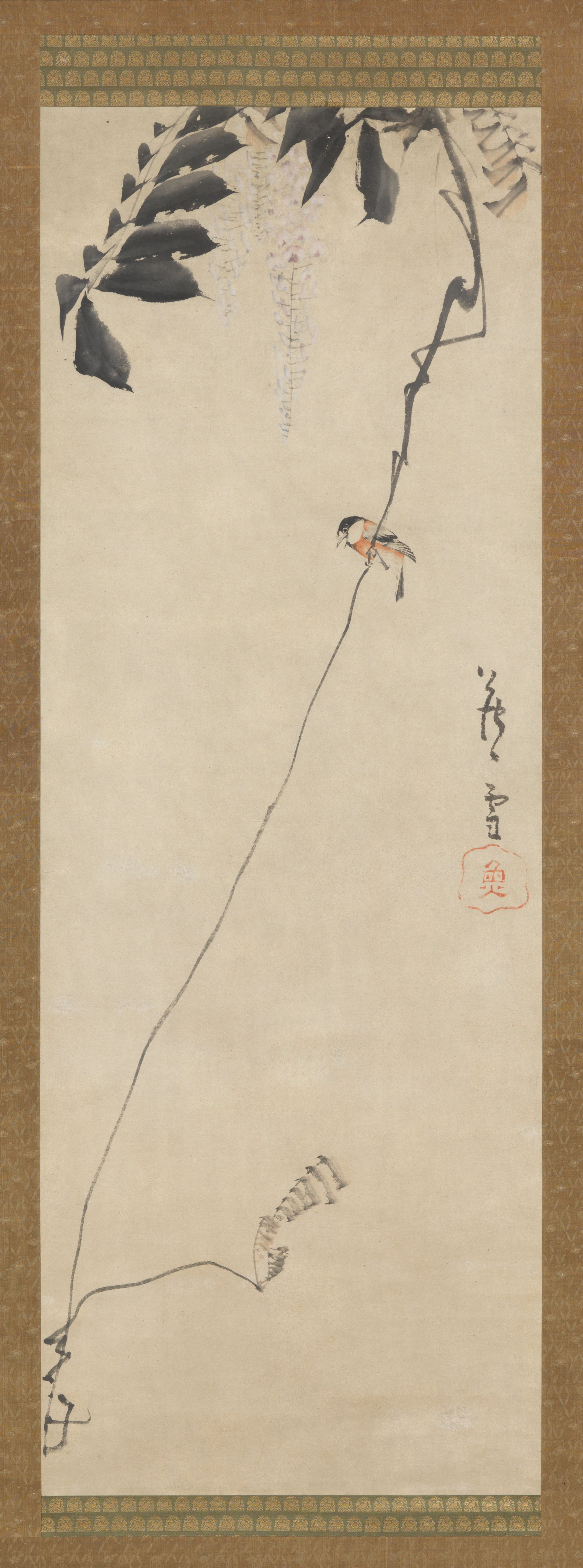 藤に四十雀