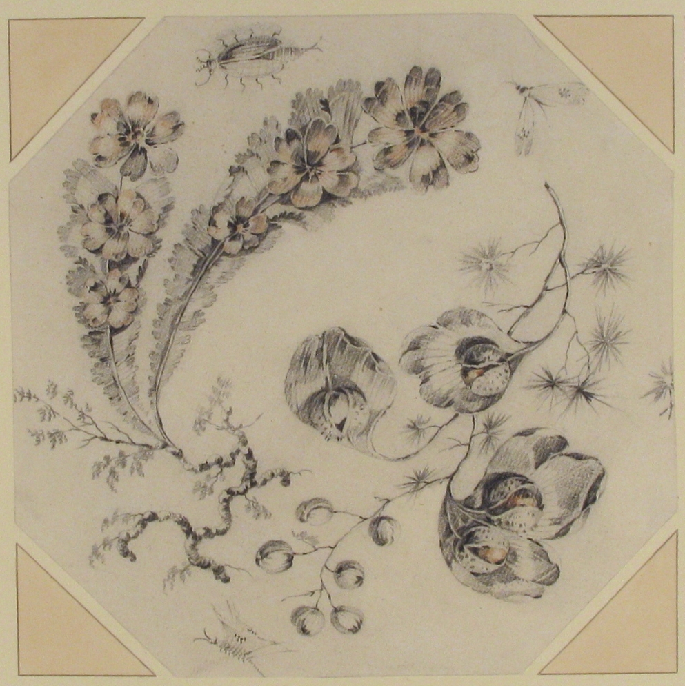 ファンタジーの花の枝のデザイン