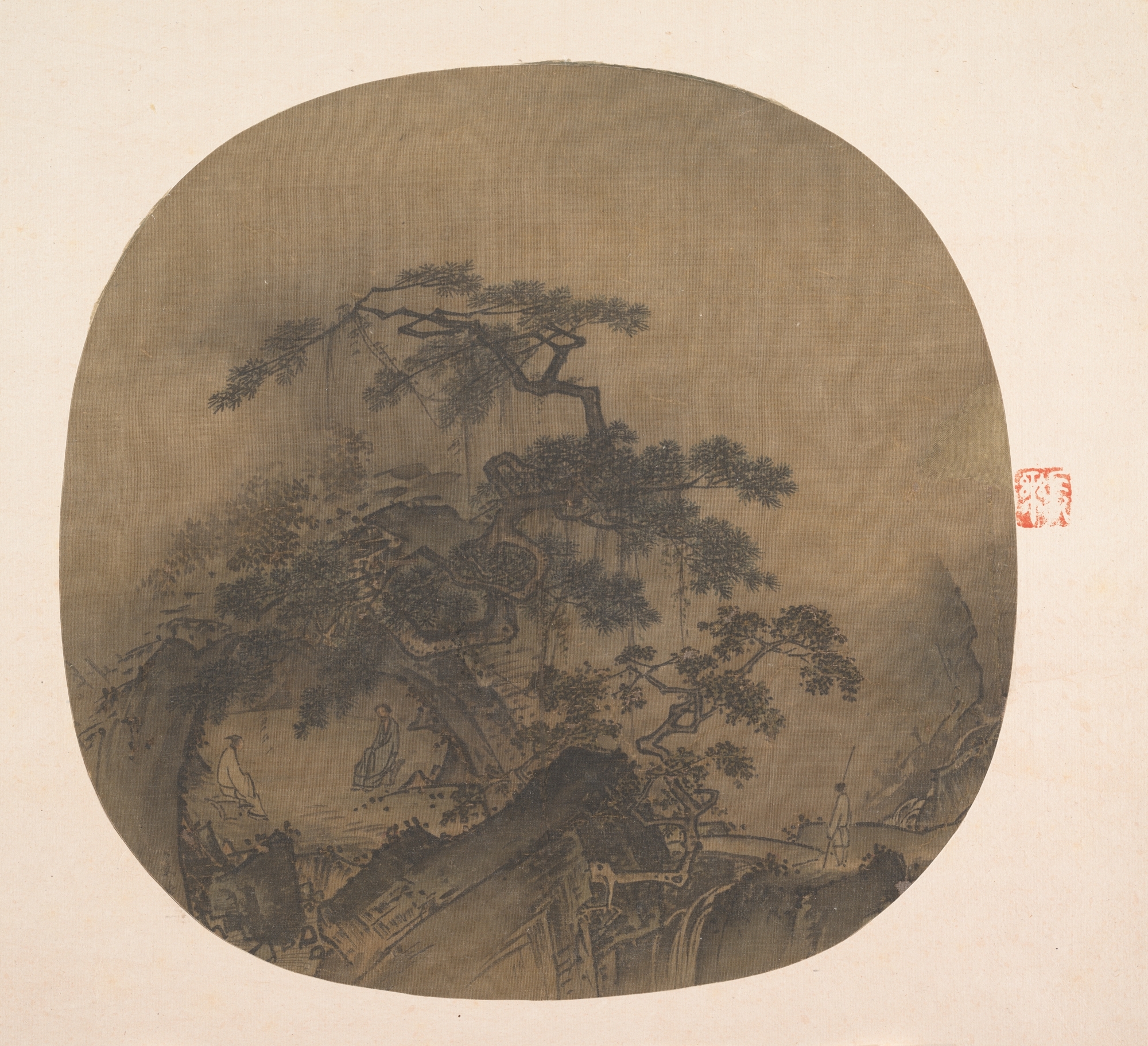 南宋時代の匿名洞窟天国ディスカッション図 Tuan Fan |洞窟での会話