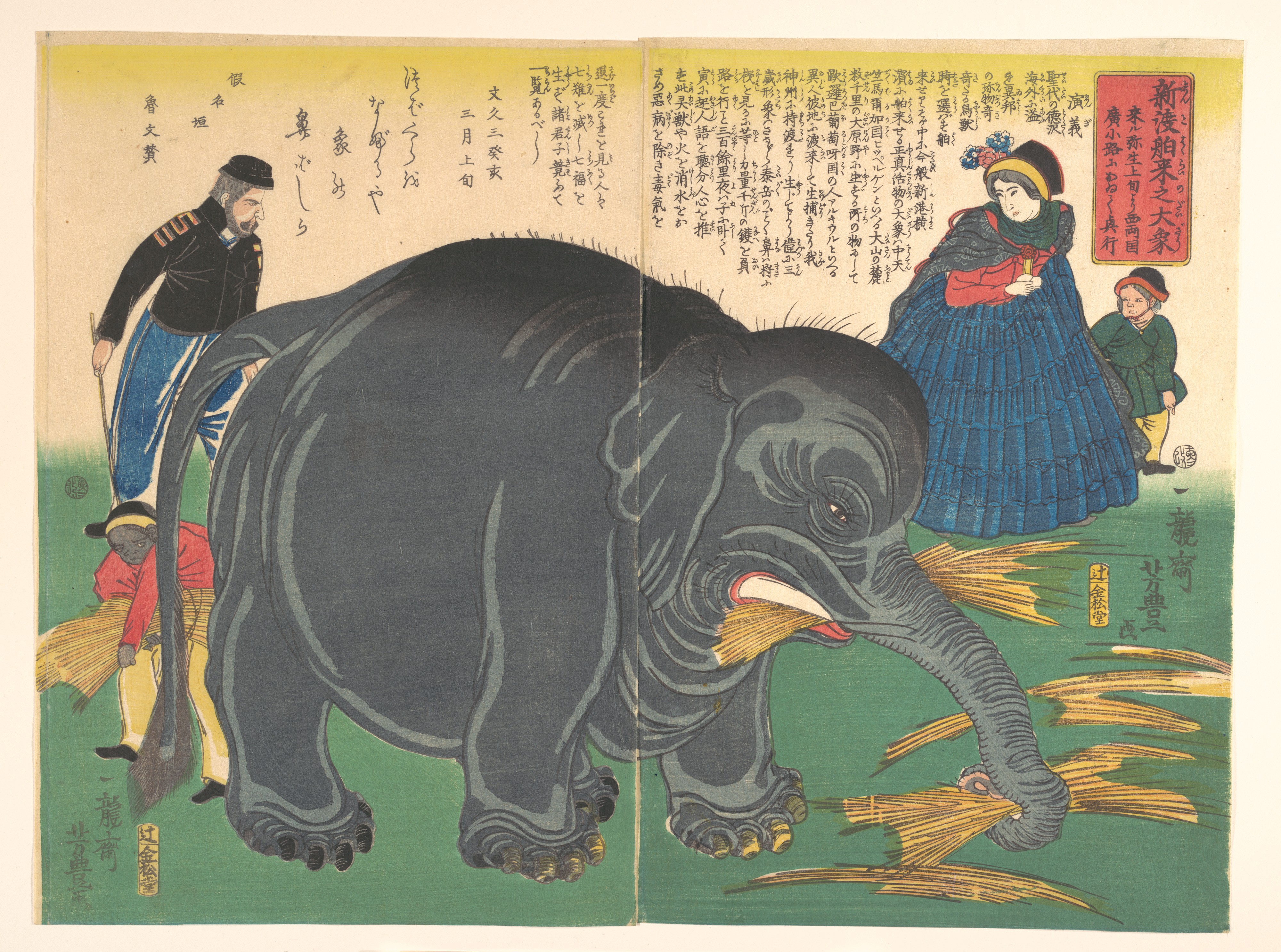 新しく輸入された大象（神道博来の大蔵）