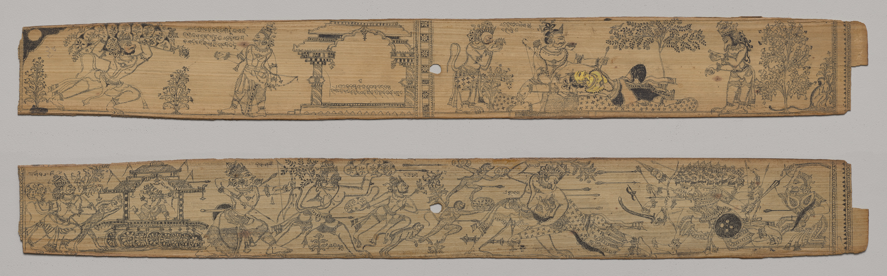 ウペンドラ・バンジャ（インド、1740年没）作『チャンドラバーヌとラーヴァニャヴァティーの物語』の一葉