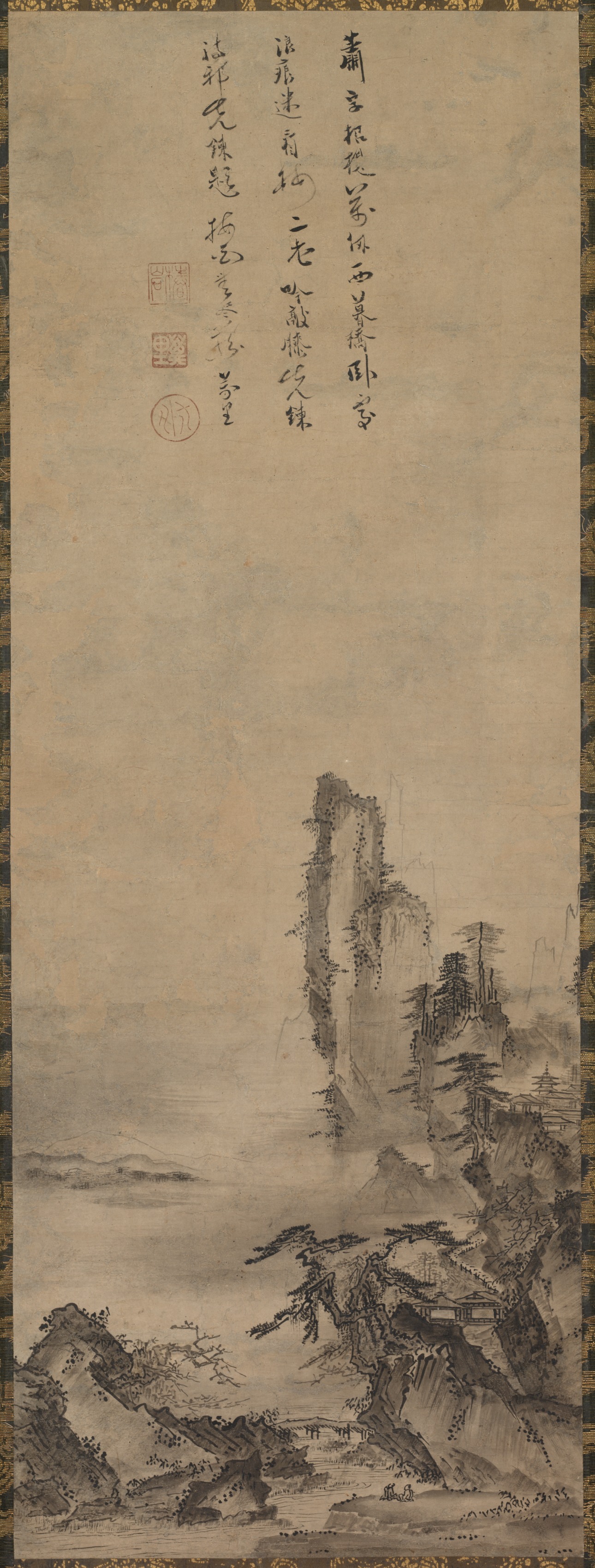 孤寺危崖図
