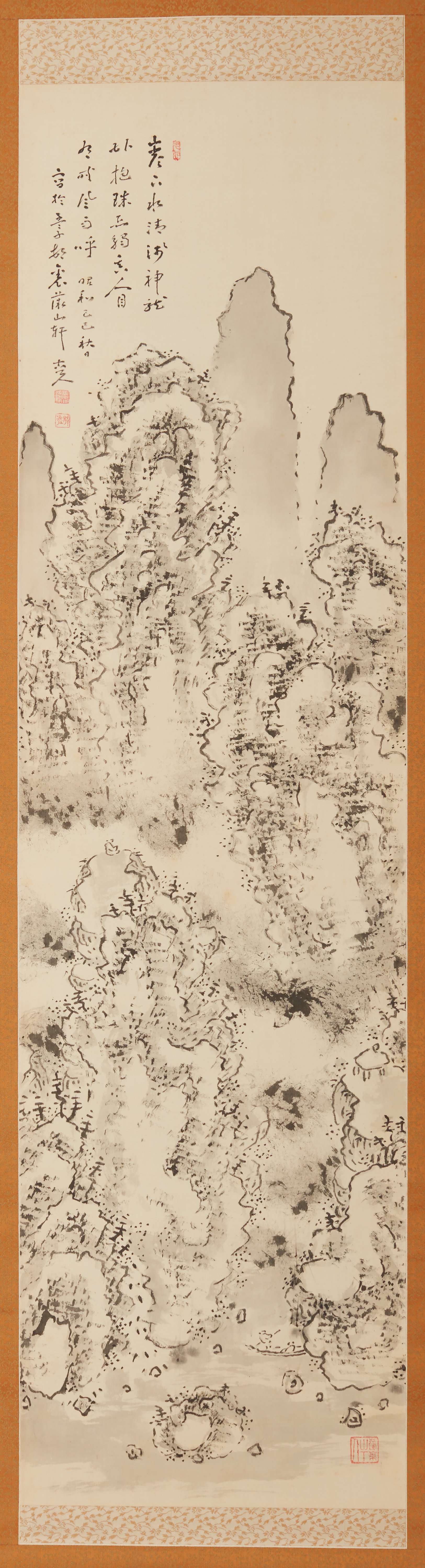 題名不詳・冬（四季山水図のうち）