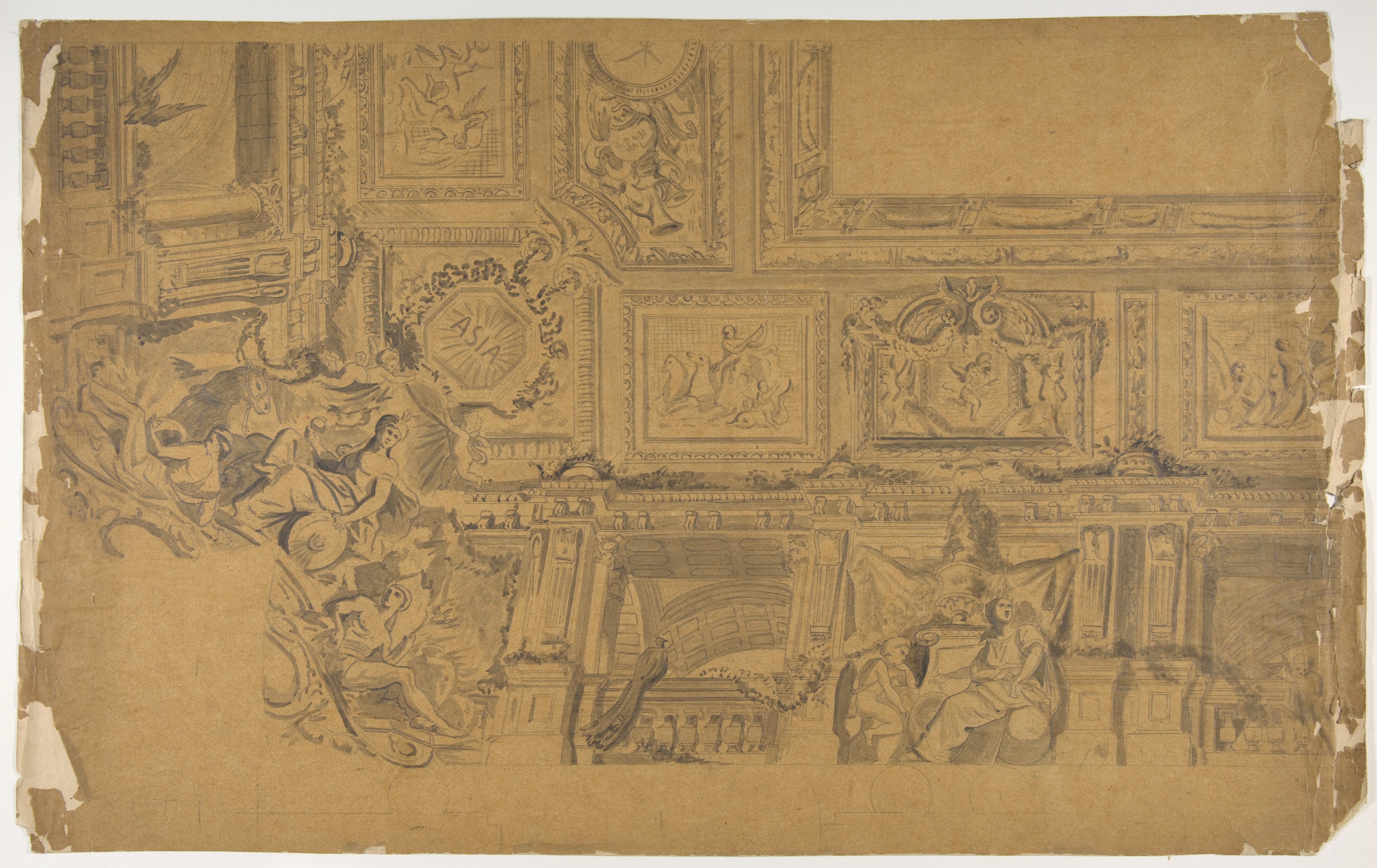 Ceiling and Cove Designs、オテル・ロスチャイルド、ウィーン