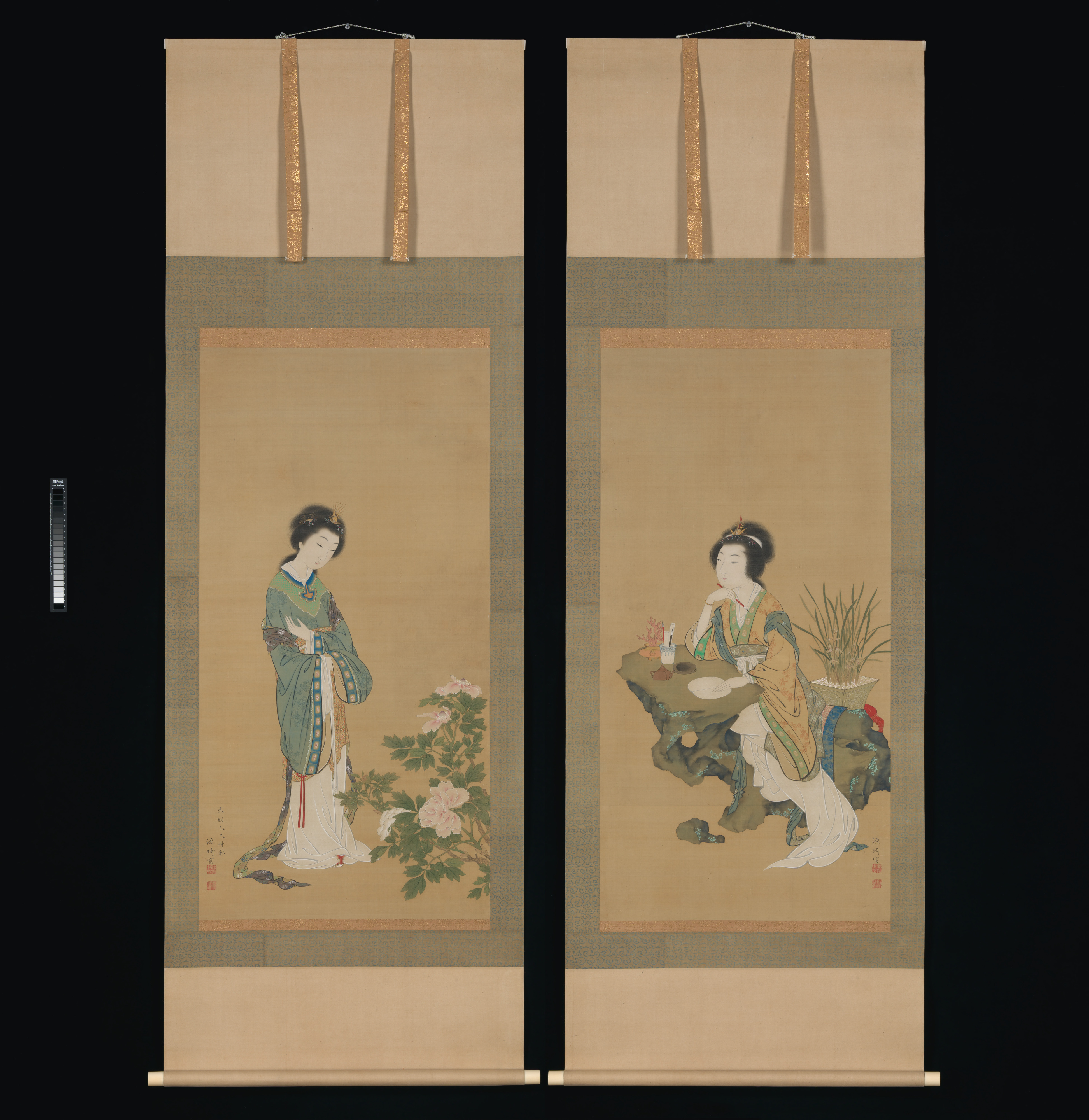 延吉と蘭、楊貴妃と牡丹