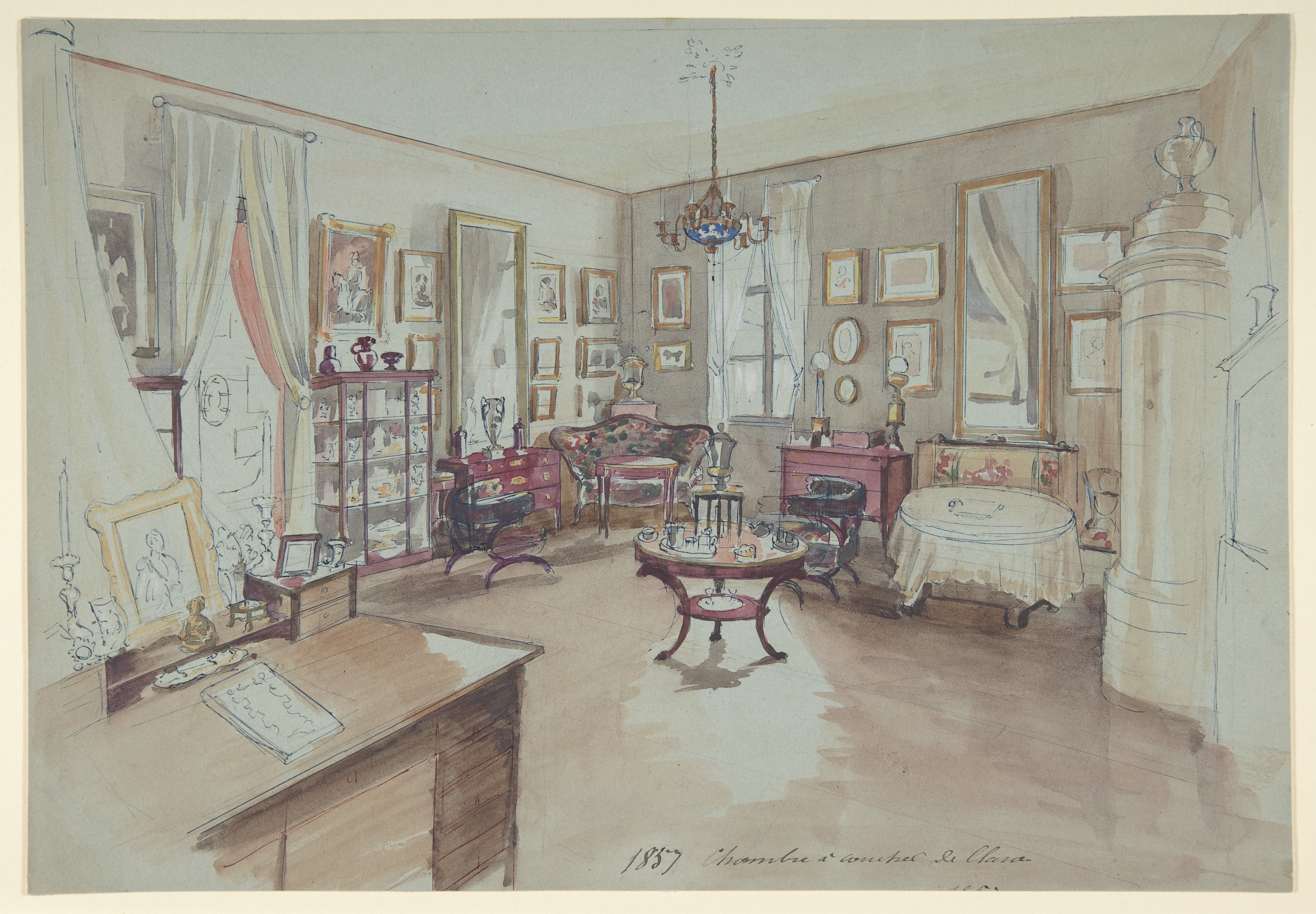 インテリアの図面: Chambre à cocher