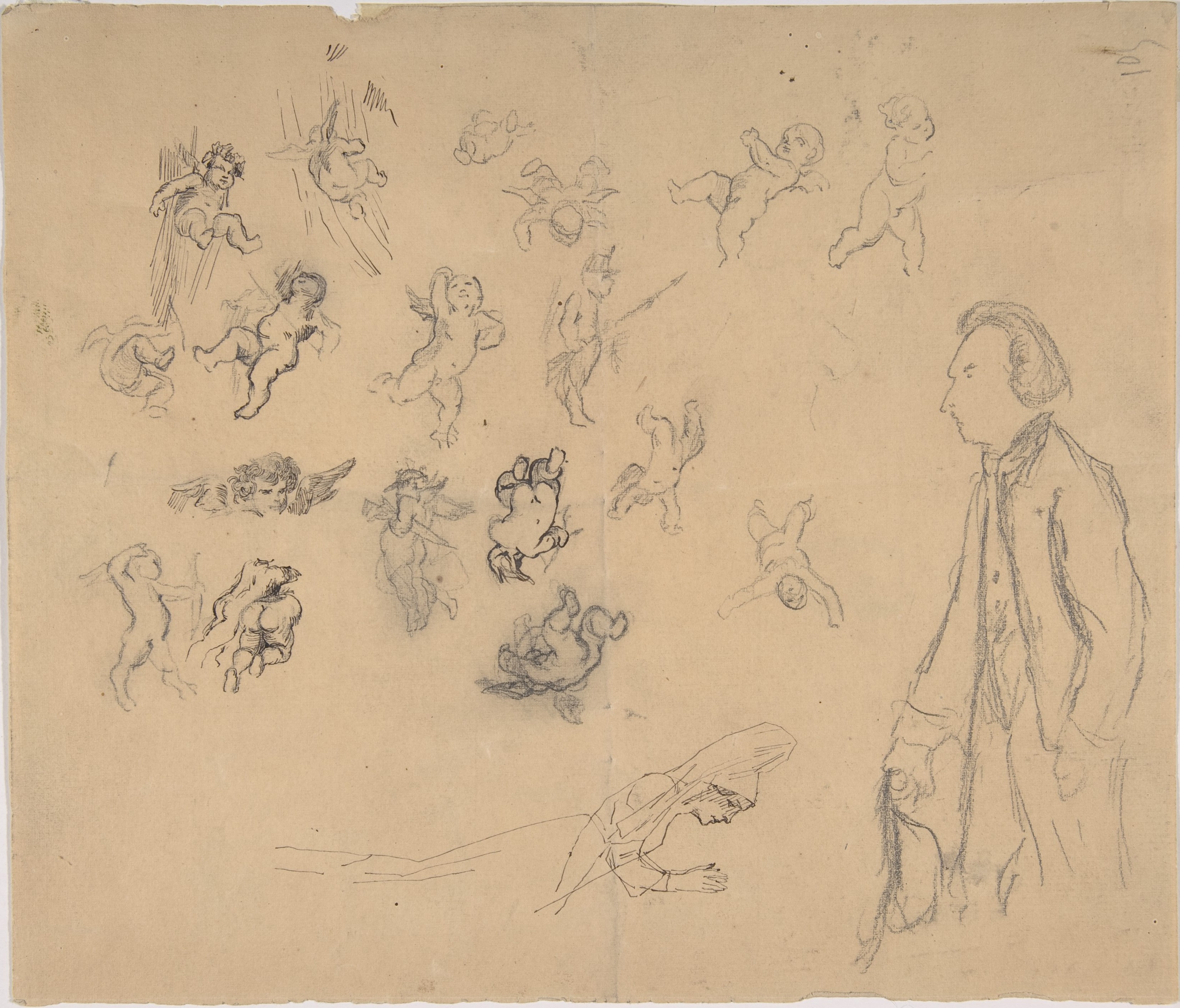 パテといくつかの人物が描かれたシート