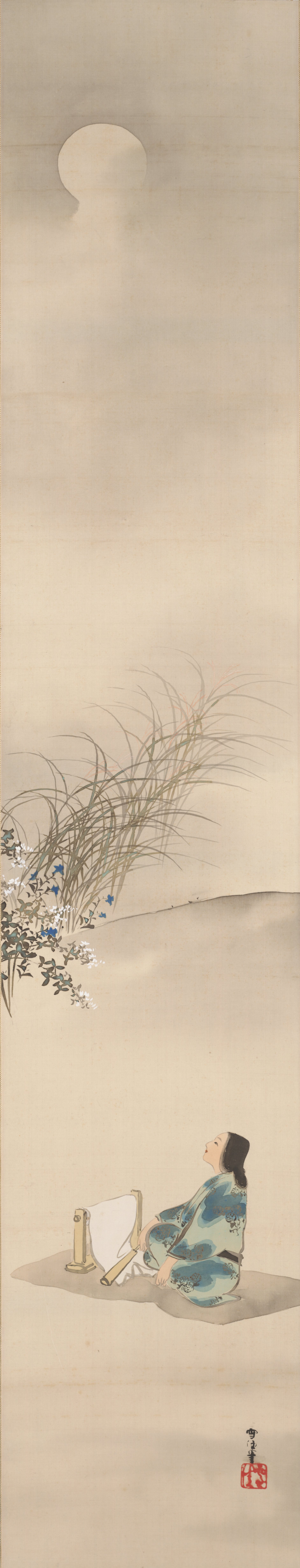 月下の砧打ち