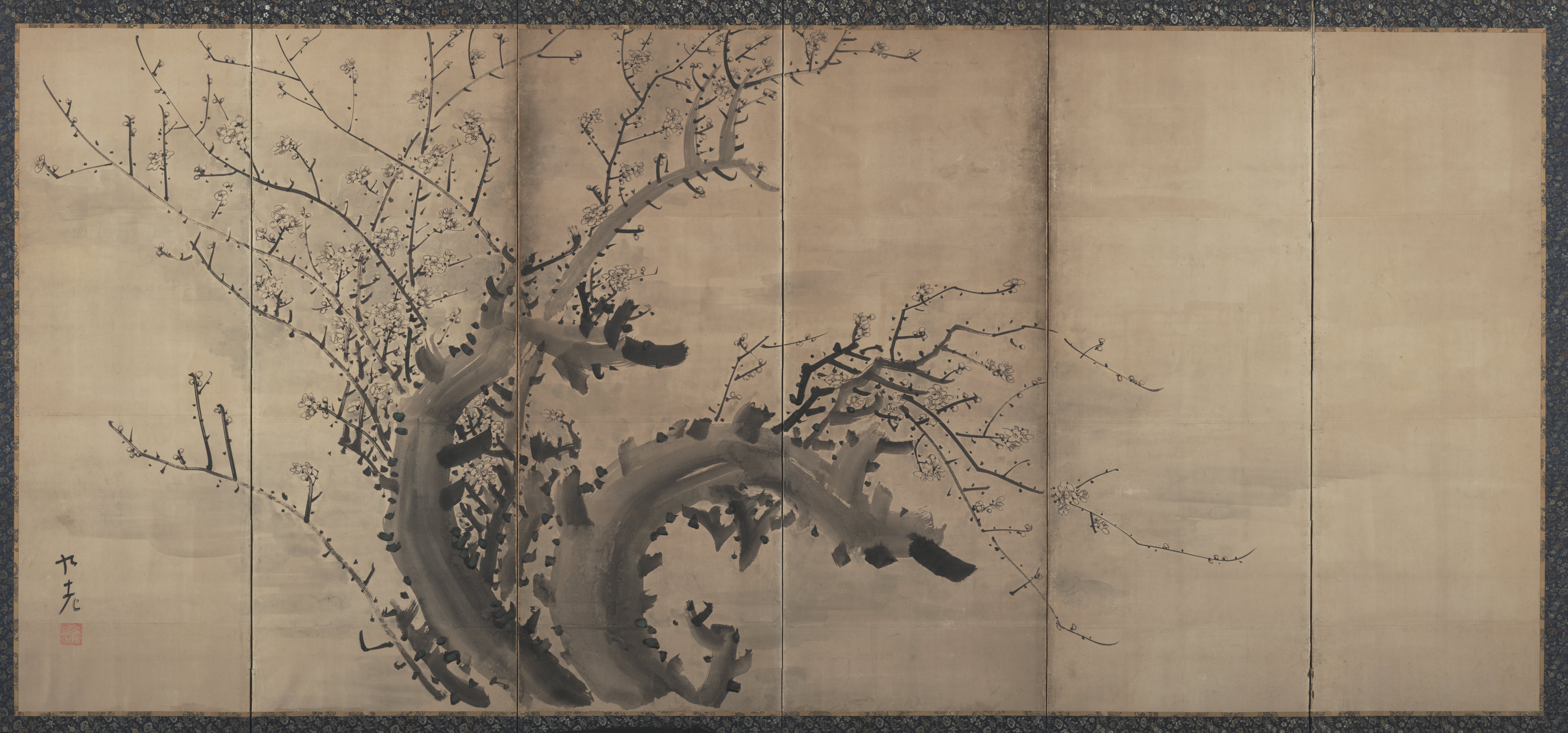 梅図屏風