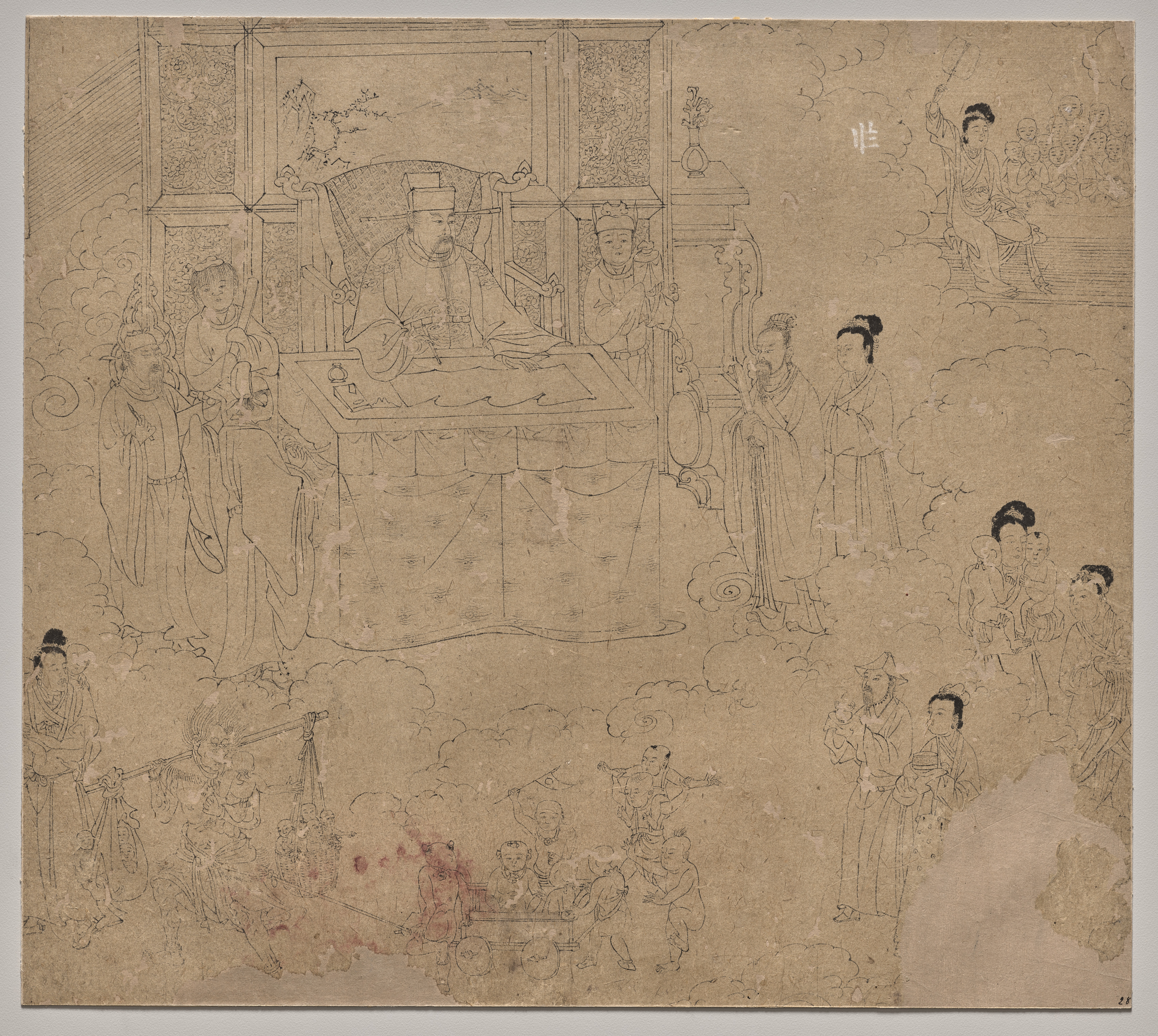 道釈画冊：十王 第28図