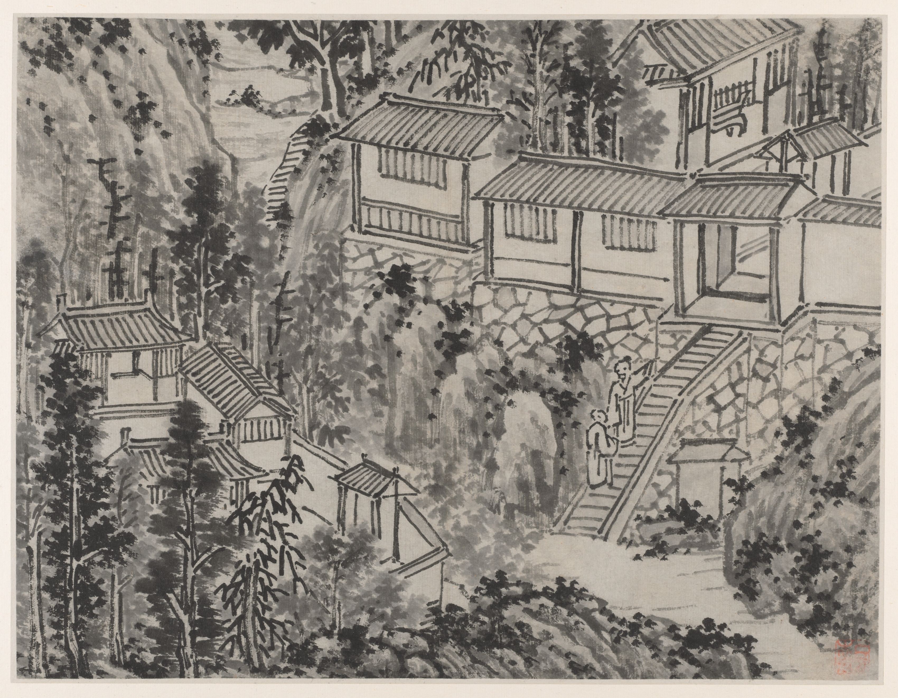 松庵（蘇州虎丘十二景より）