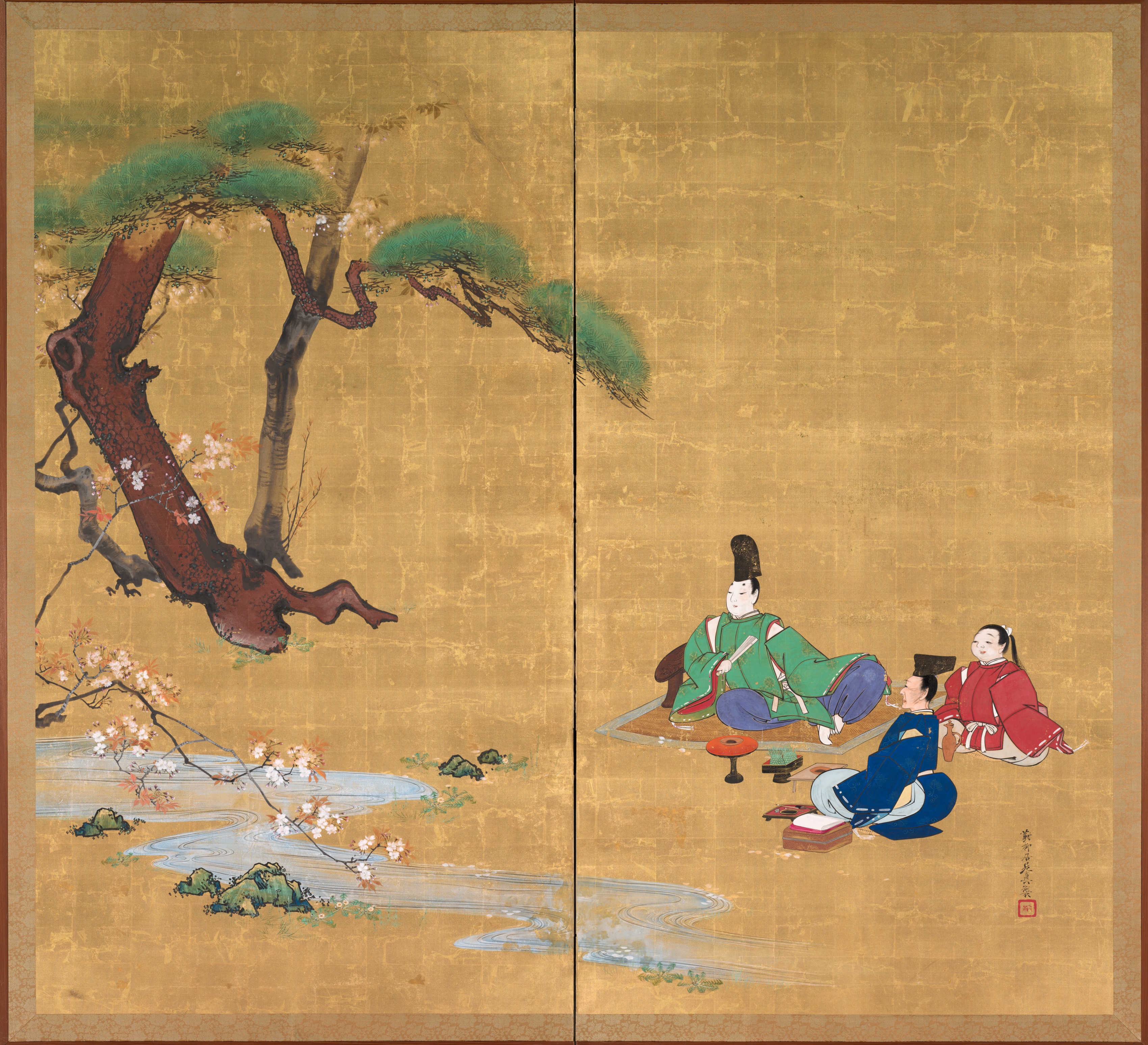 渚の院（『伊勢物語』より）