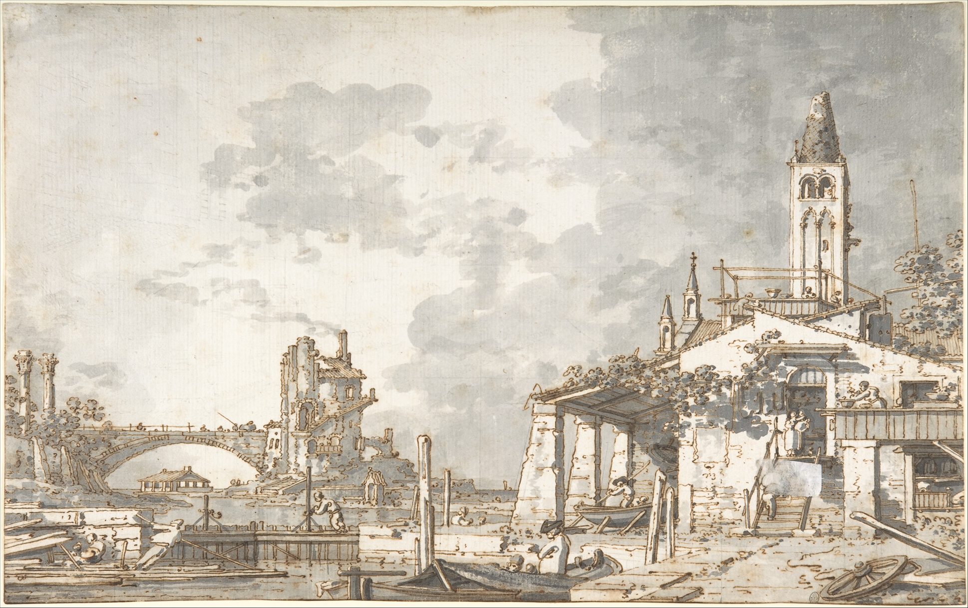 ラグーンカプリッチョ（表）；建築シーン（裏）