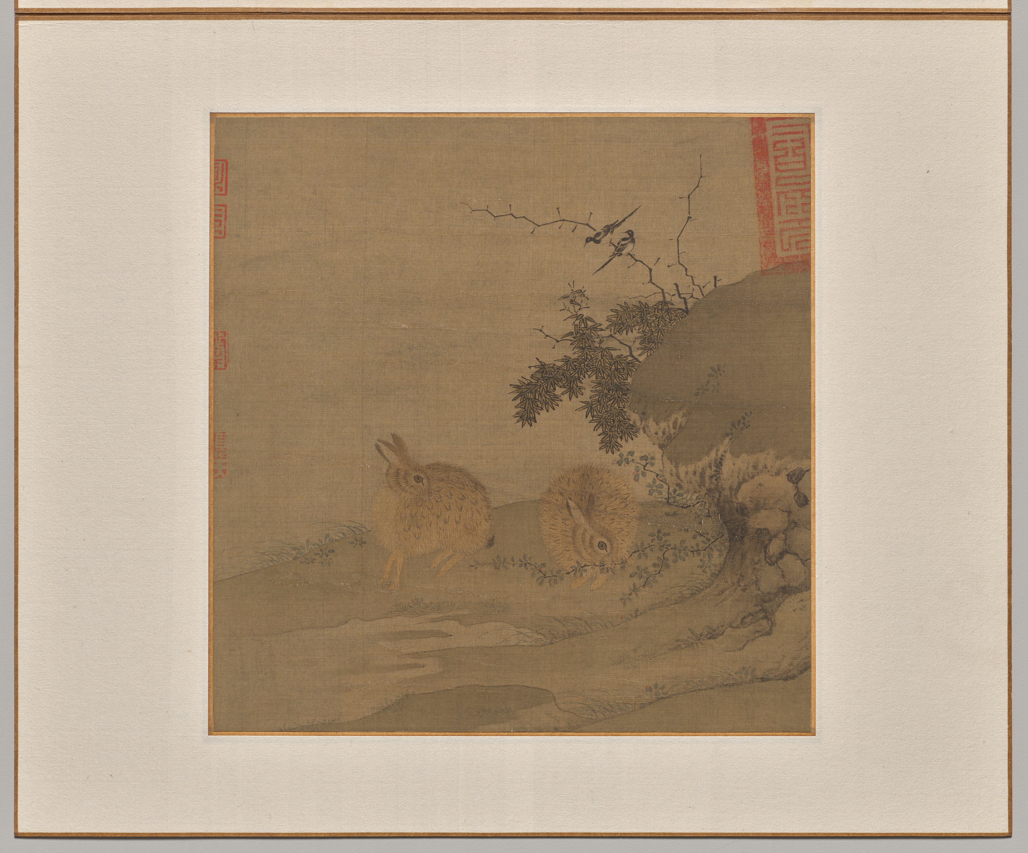 鵲と野兎