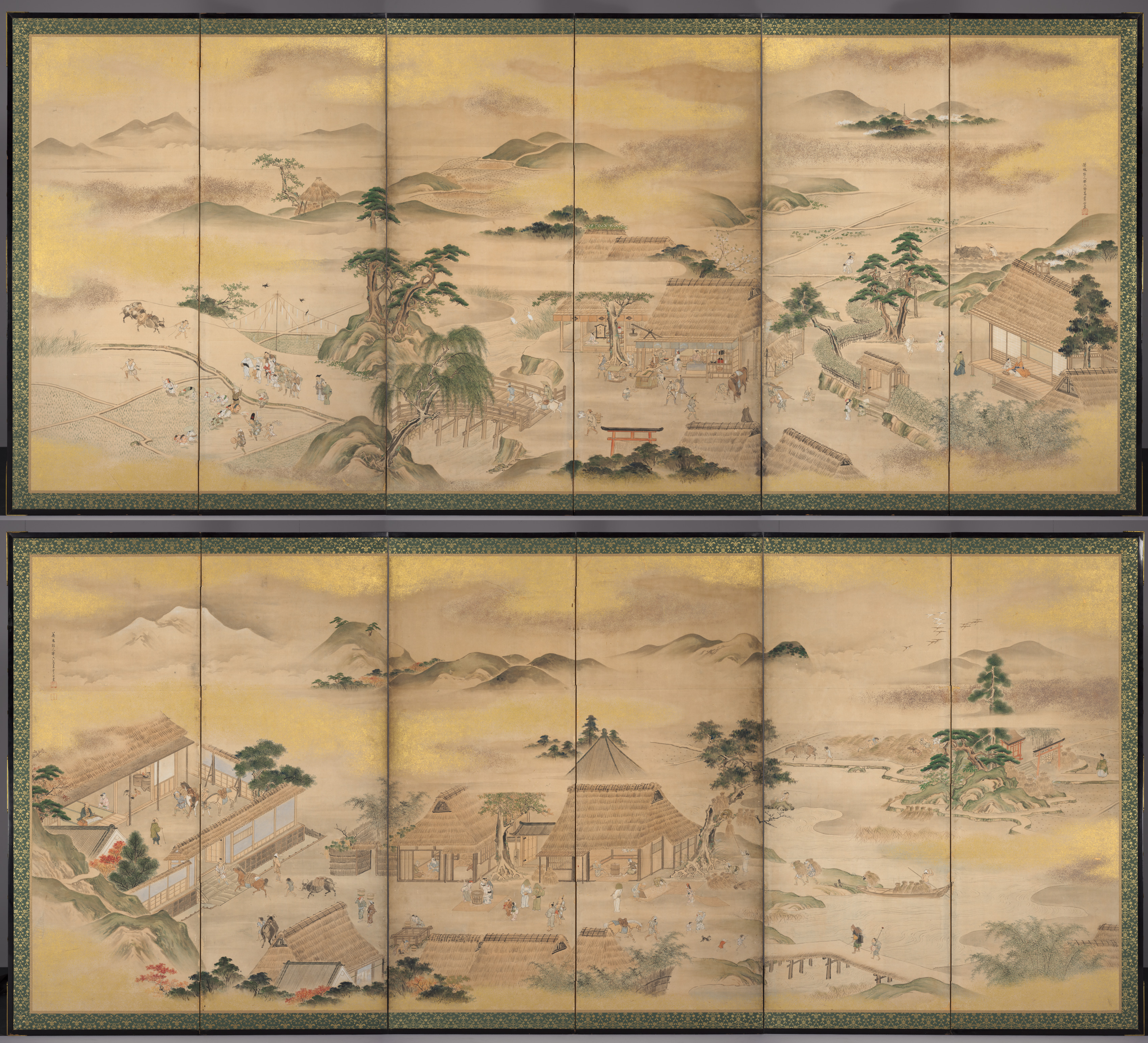 春秋耕作図
