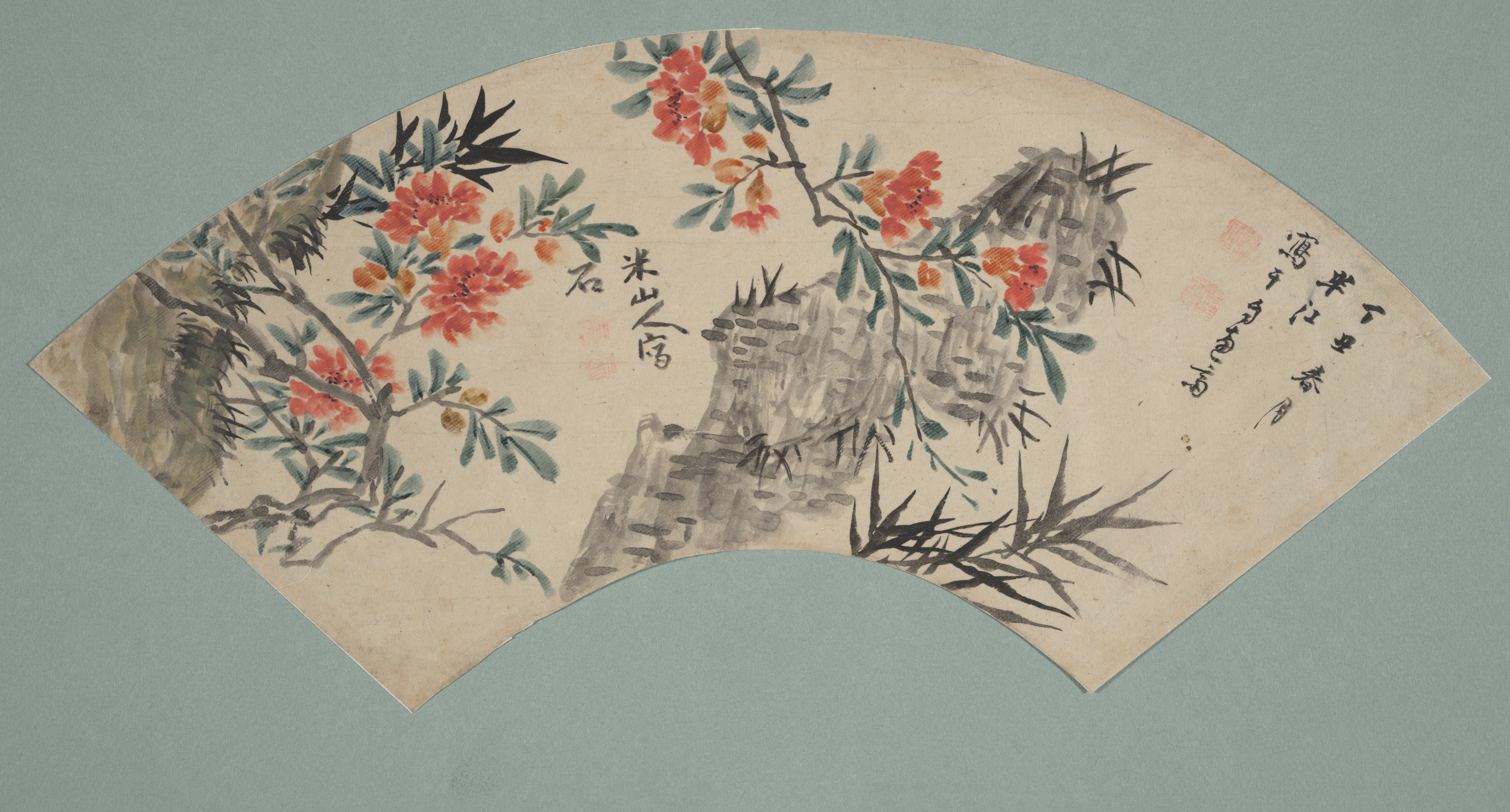岩と花