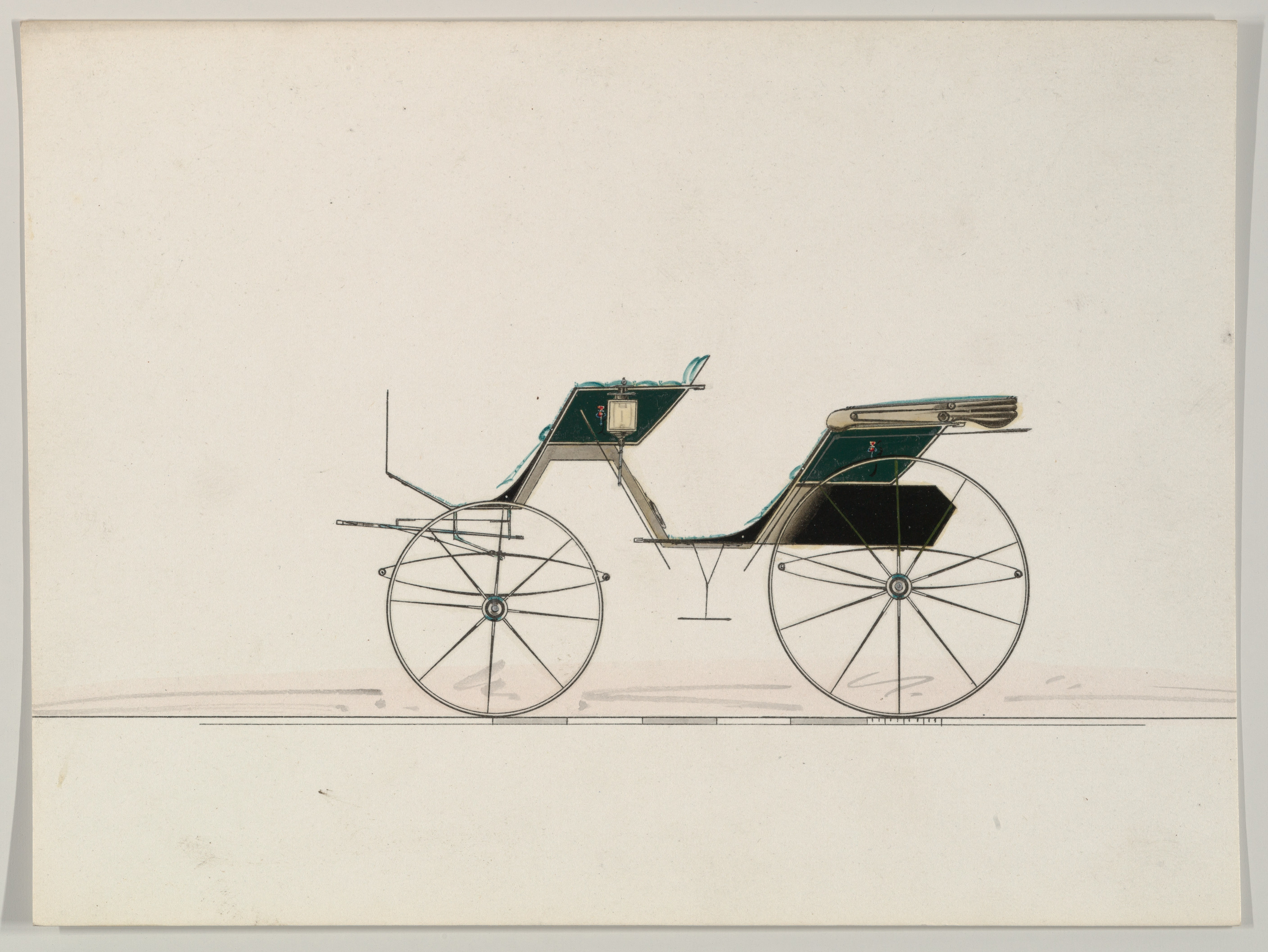 フェートン型馬車のデザイン（番号なし）