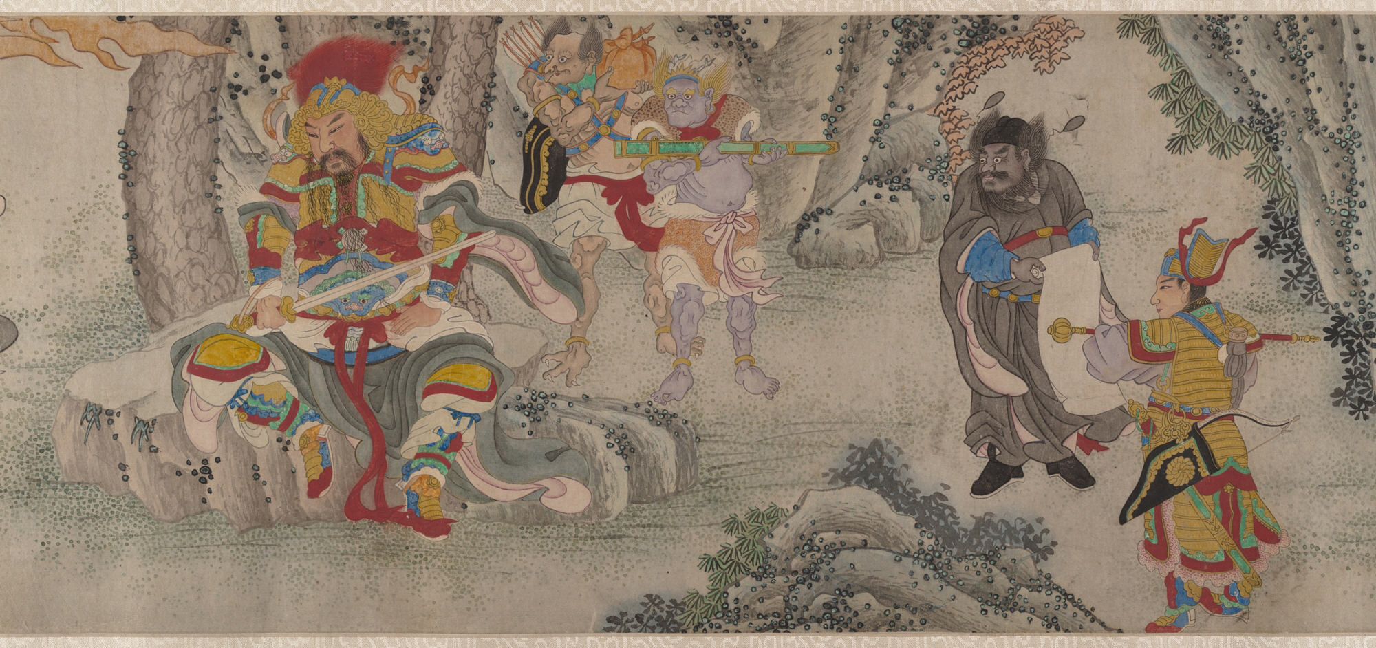 明代の正正山を探索する巻 |山で悪魔を探す