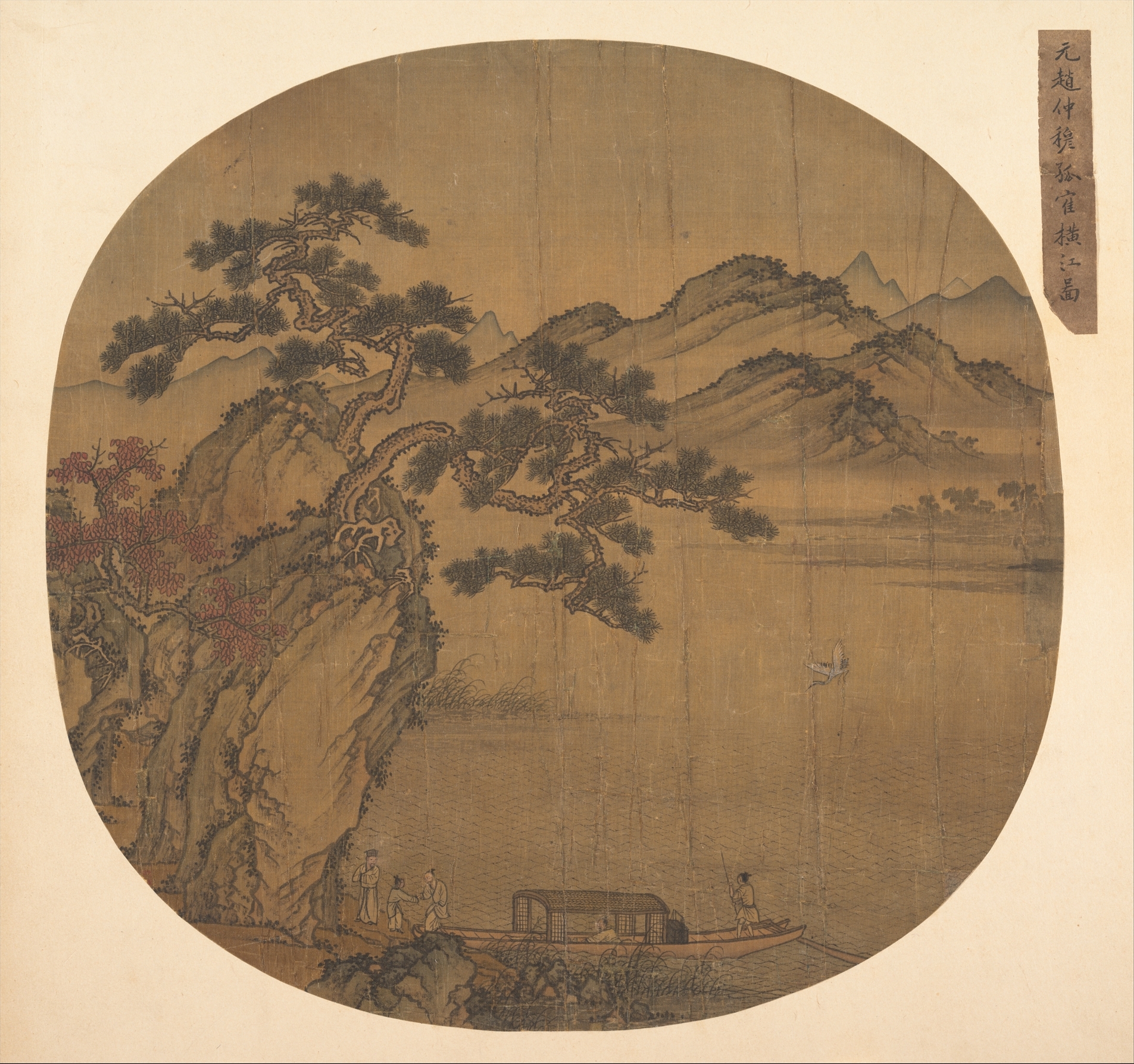 元/明時代の匿名の古い伝記 趙勇 盛毛蘇軾の「赤壁の頌歌」の模倣扇子