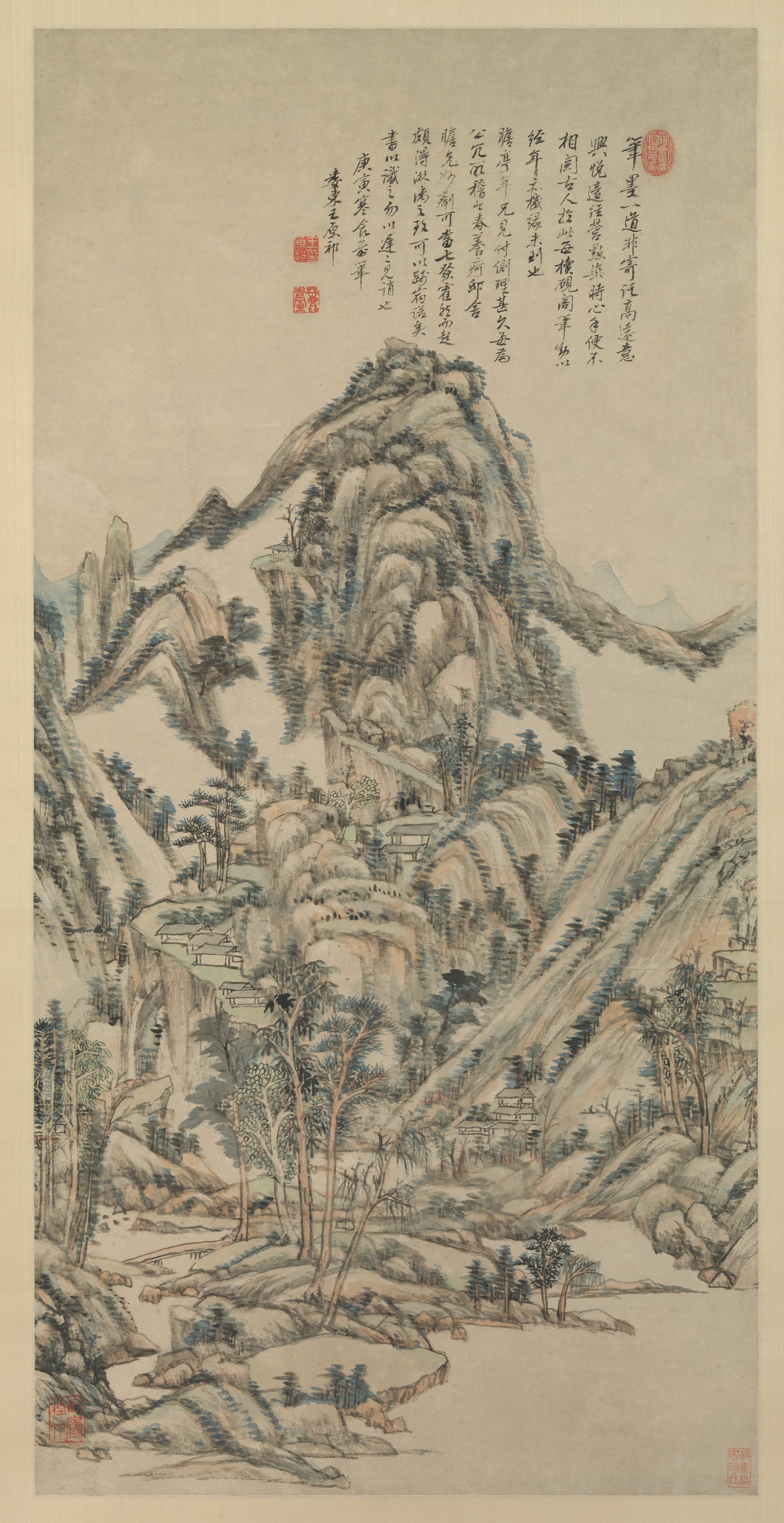 清朝の王源祁、Zhanting Axisの7ショットエリクサーを描く|Zhantingの風景