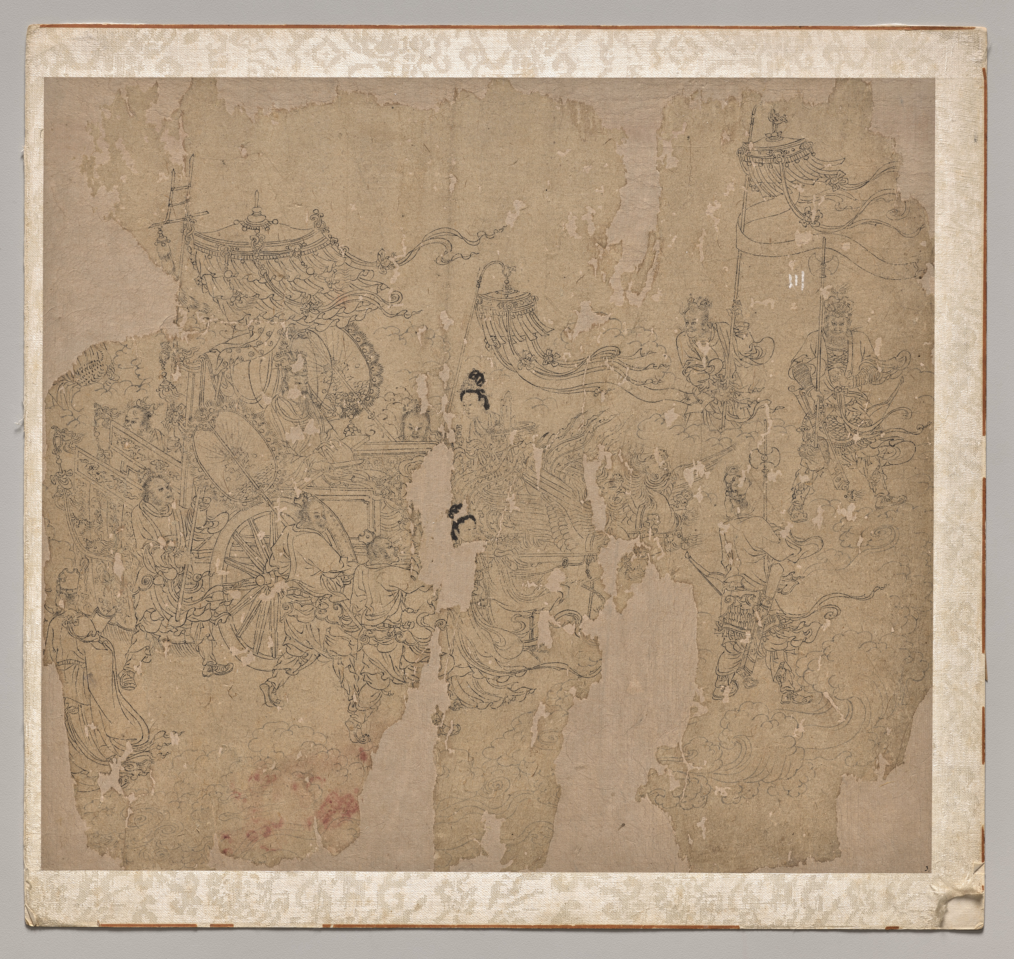 道釈画冊：道教神仙行列 第3図