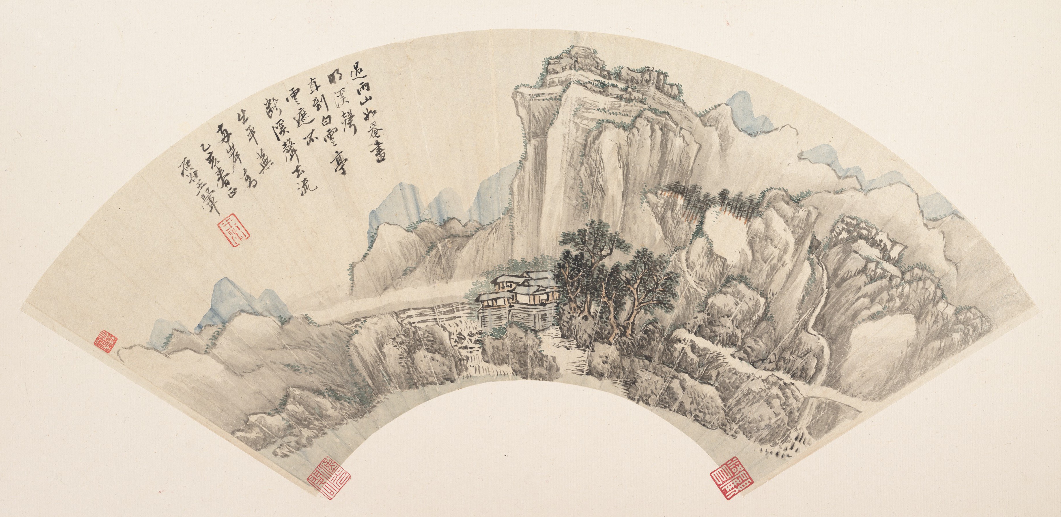 雨後晴巒圖