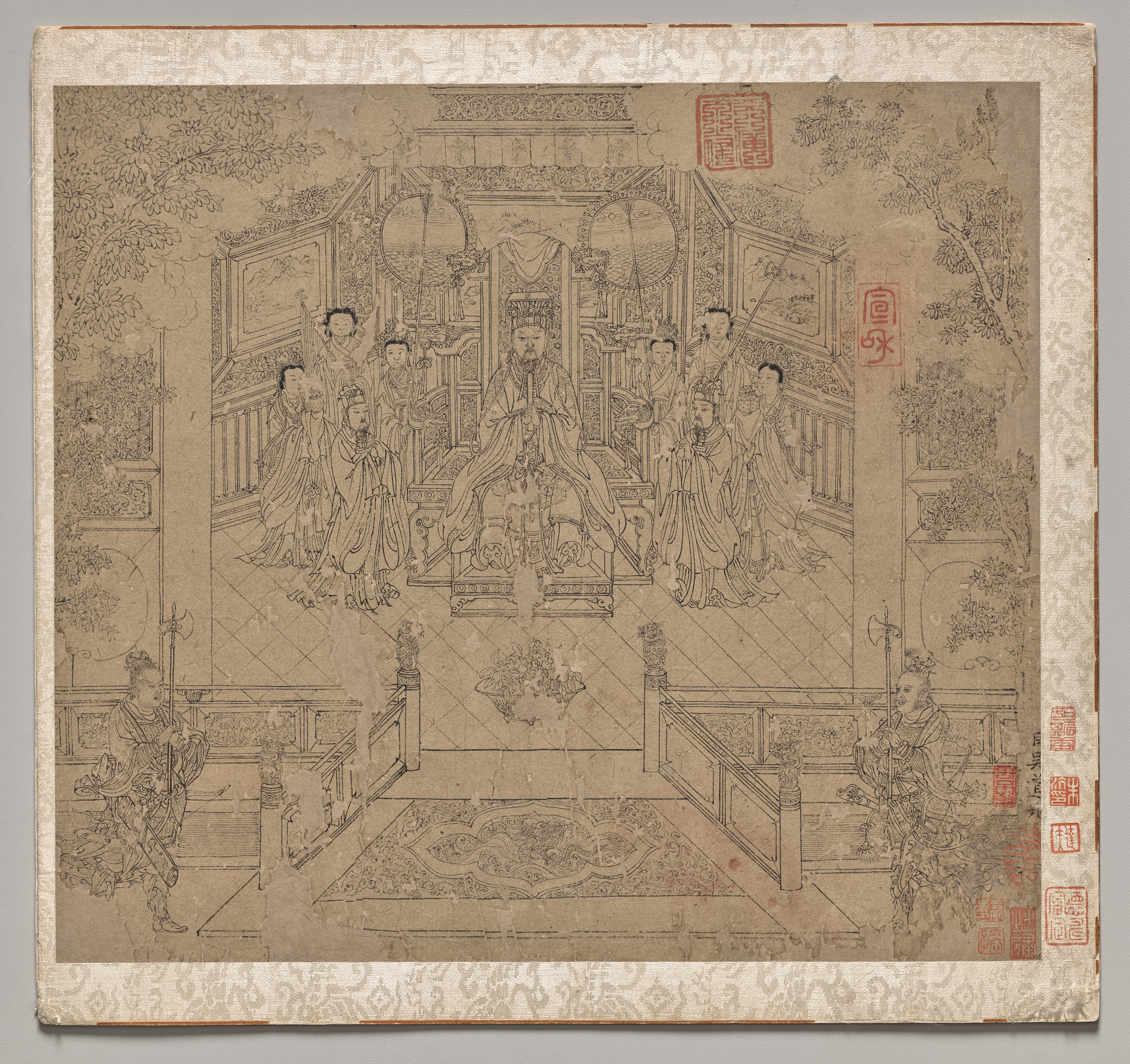 道釈画冊：道教神仙行列 第1図