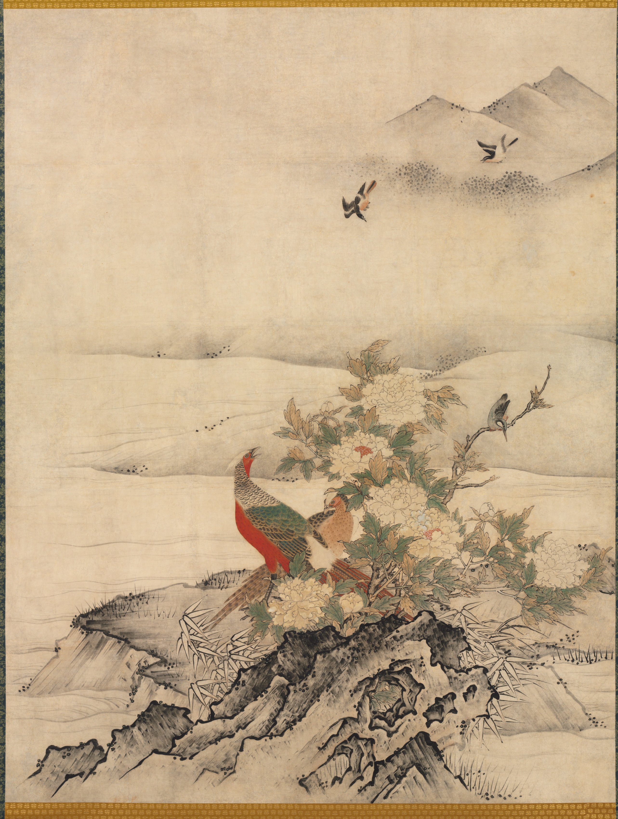 春景花鳥図