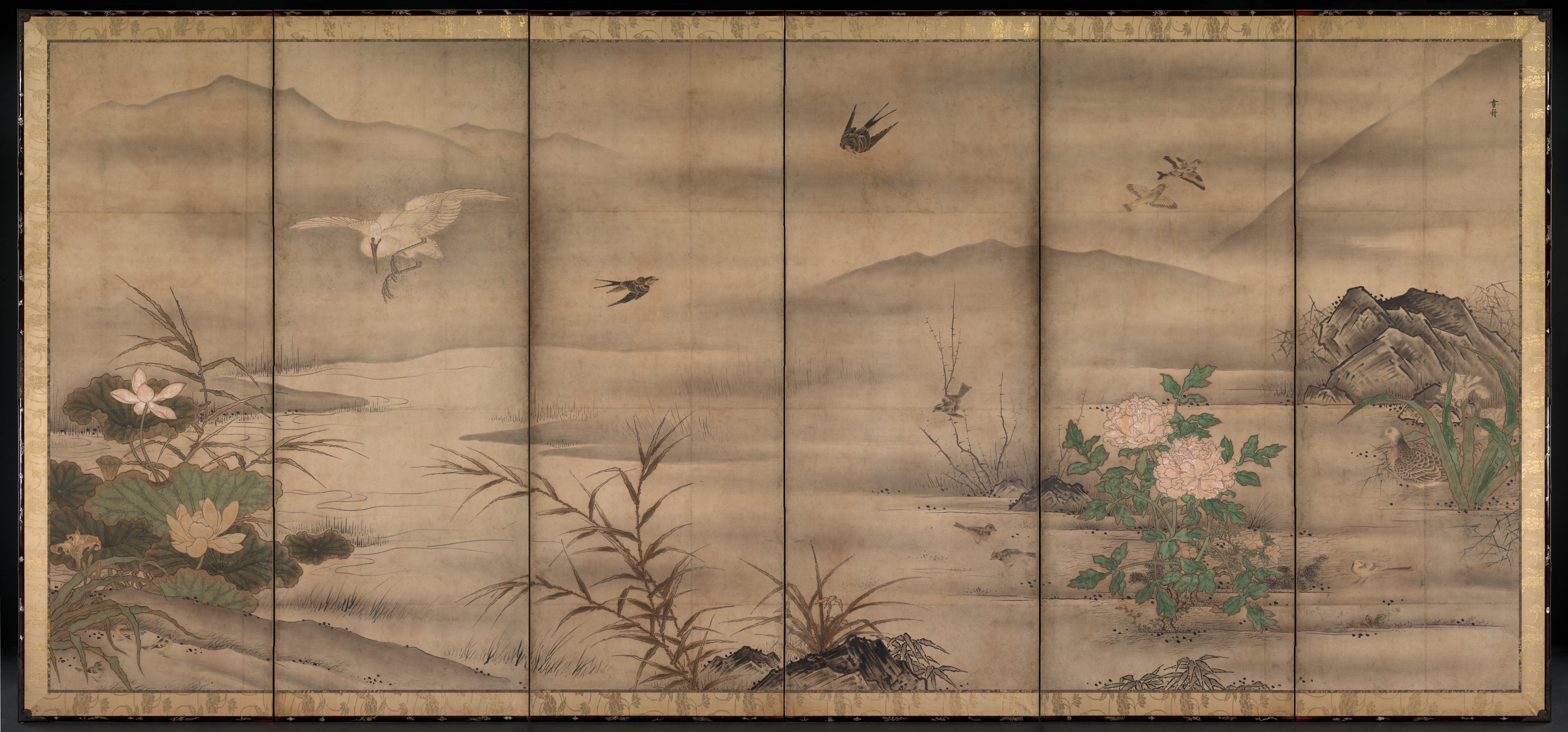 四季花鳥図