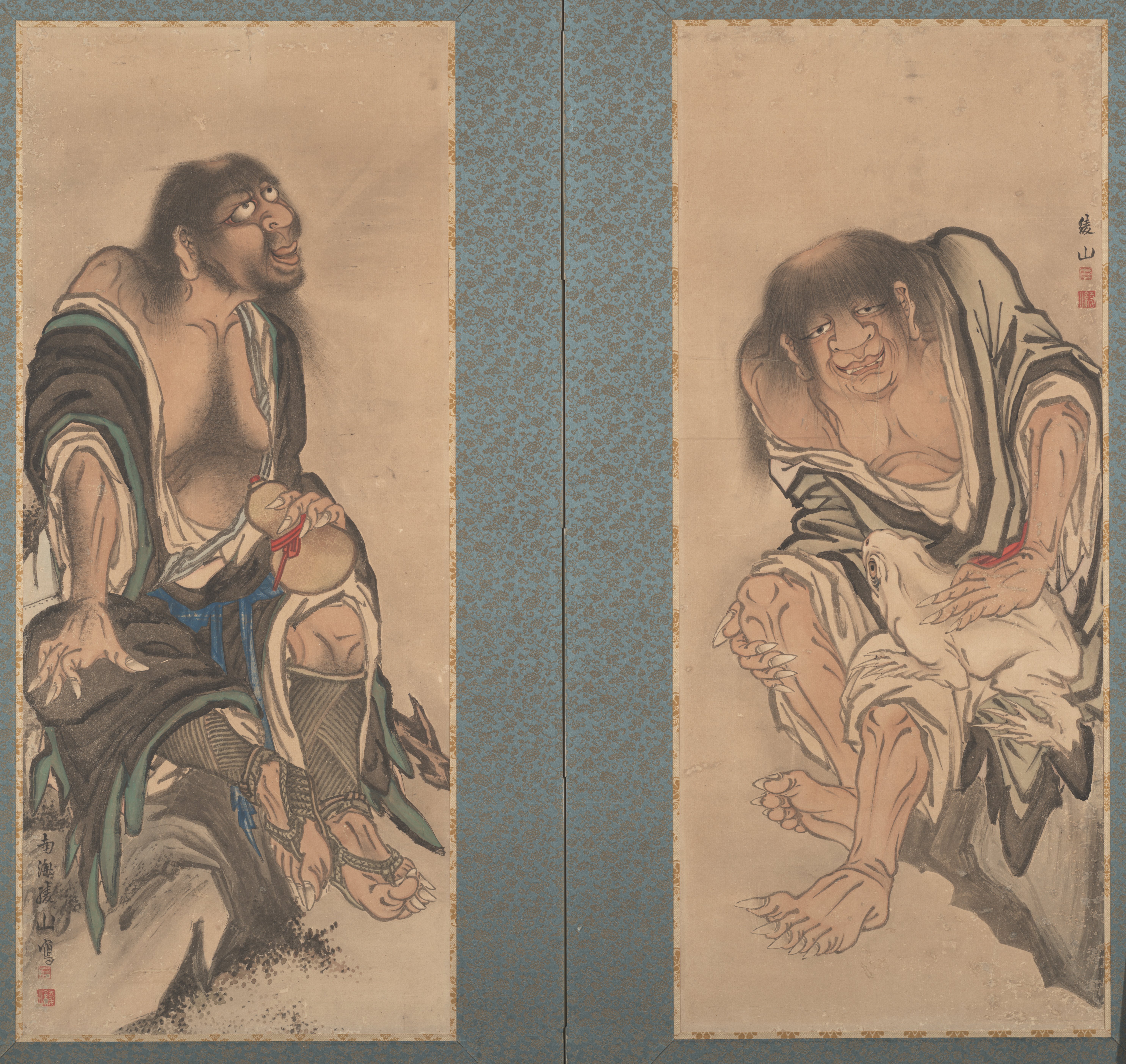 蝦蟇仙人と鉄拐仙人